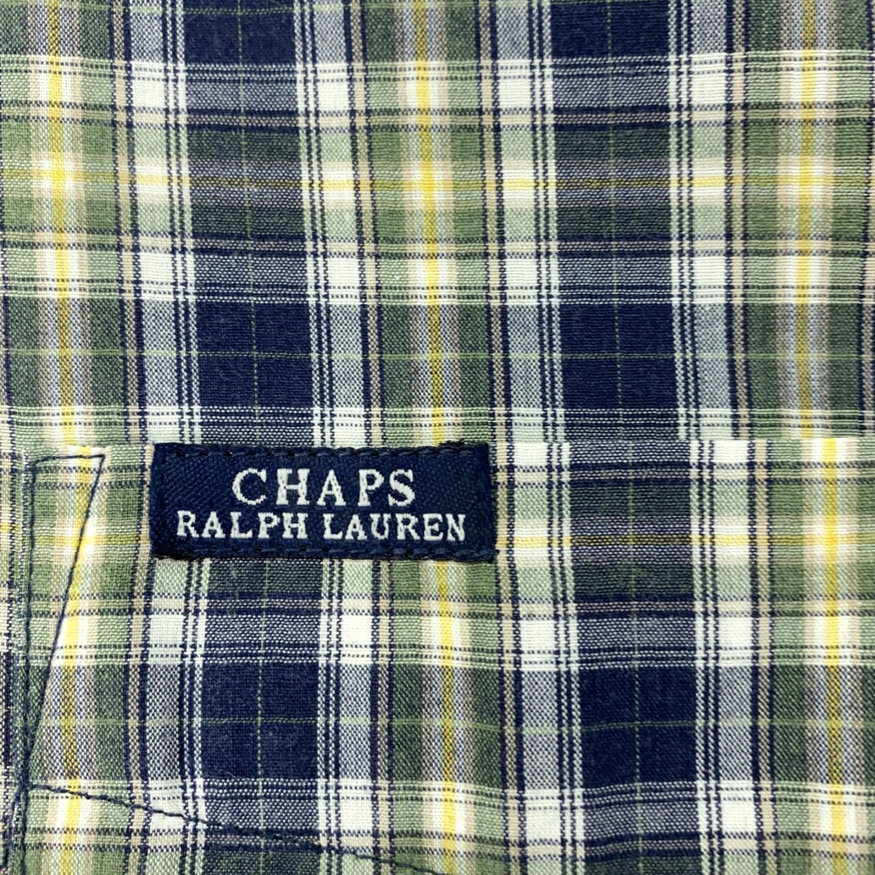 Chaps VINTAGE Chaps Shirt Mens L Blue Plaid 90s Preppy Logo Pocket Button-Up Colar-Down Casual Size US L / EU 52-54 / 3 - 3 Thumbnail