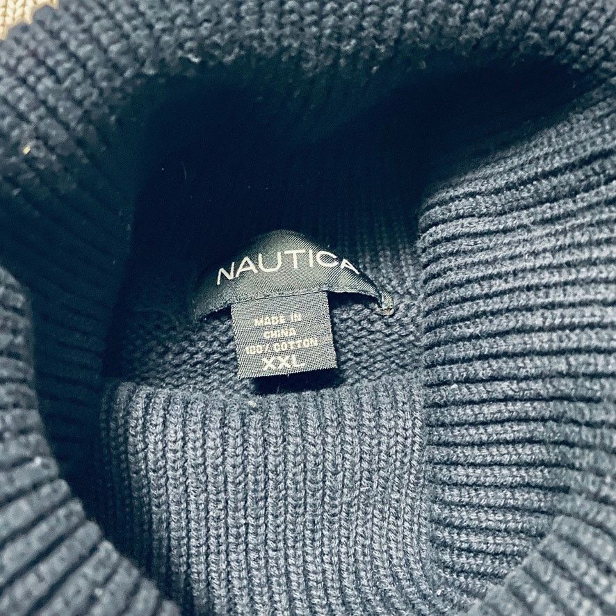 Nautica Vintage Nautica navy striped cotton turtleneck sweater Size US XXL / EU 58 / 5 - 4 Thumbnail