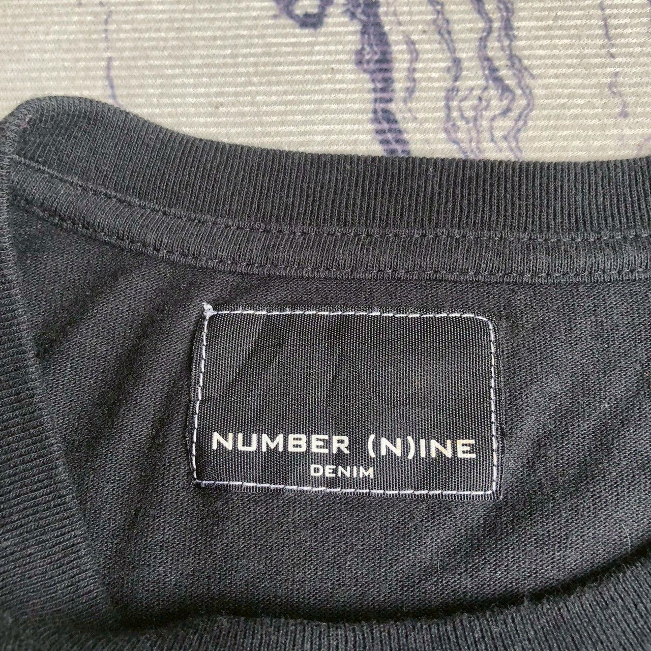 Number (N)ine Vintage Number (N)ine Denim Pocket Graphic Tee Size US L / EU 52-54 / 3 - 7 Thumbnail