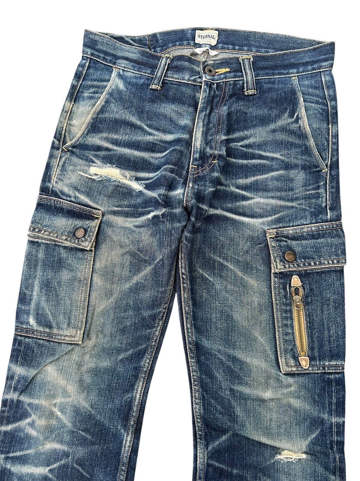 Kapital Vintage ETERNAL Selvedge Distressed Denim Jeans Size US 30 / EU 46 - 4 Thumbnail