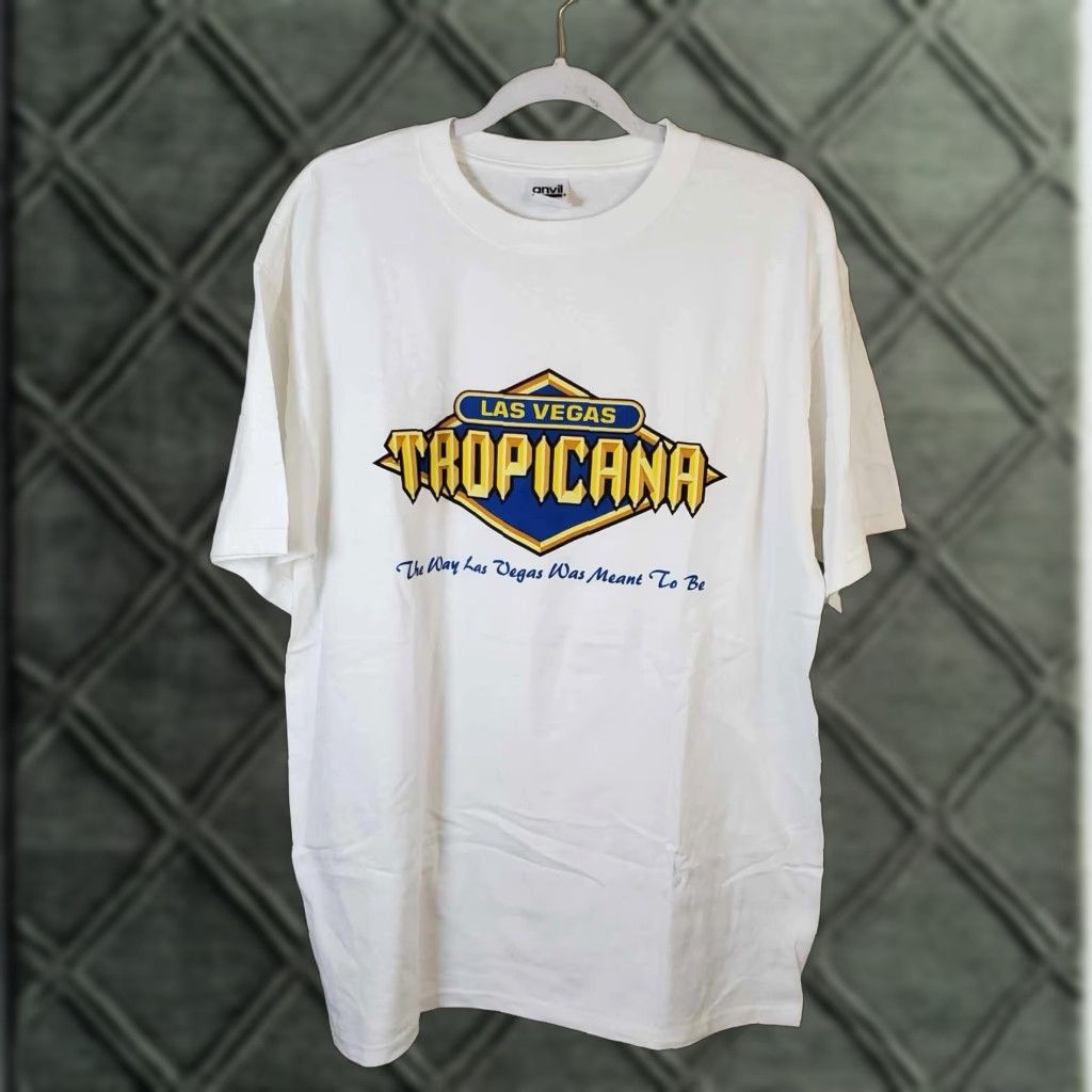 Anvil TROPICANA Hotel Las Vegas White Large T-SHIRT The Way Las Vegas Was Meant To Be Shirt Men L White Logo Vintage Size US L / EU 52-54 / 3 - 1 Thumbnail