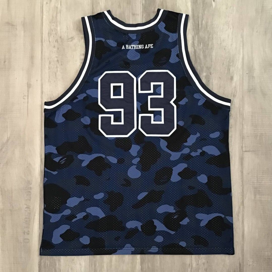 Bape BAPE Blue camo basketball tank top a bathing ape Size US M / EU 48-50 / 2 - 2 Thumbnail