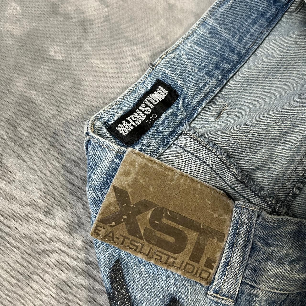 Kapital 2000s Japanese Hysteric Acne Skull Wash Denim y2k Lgb Ifsix Size 24" / US 00 / IT 34 - 6 Thumbnail