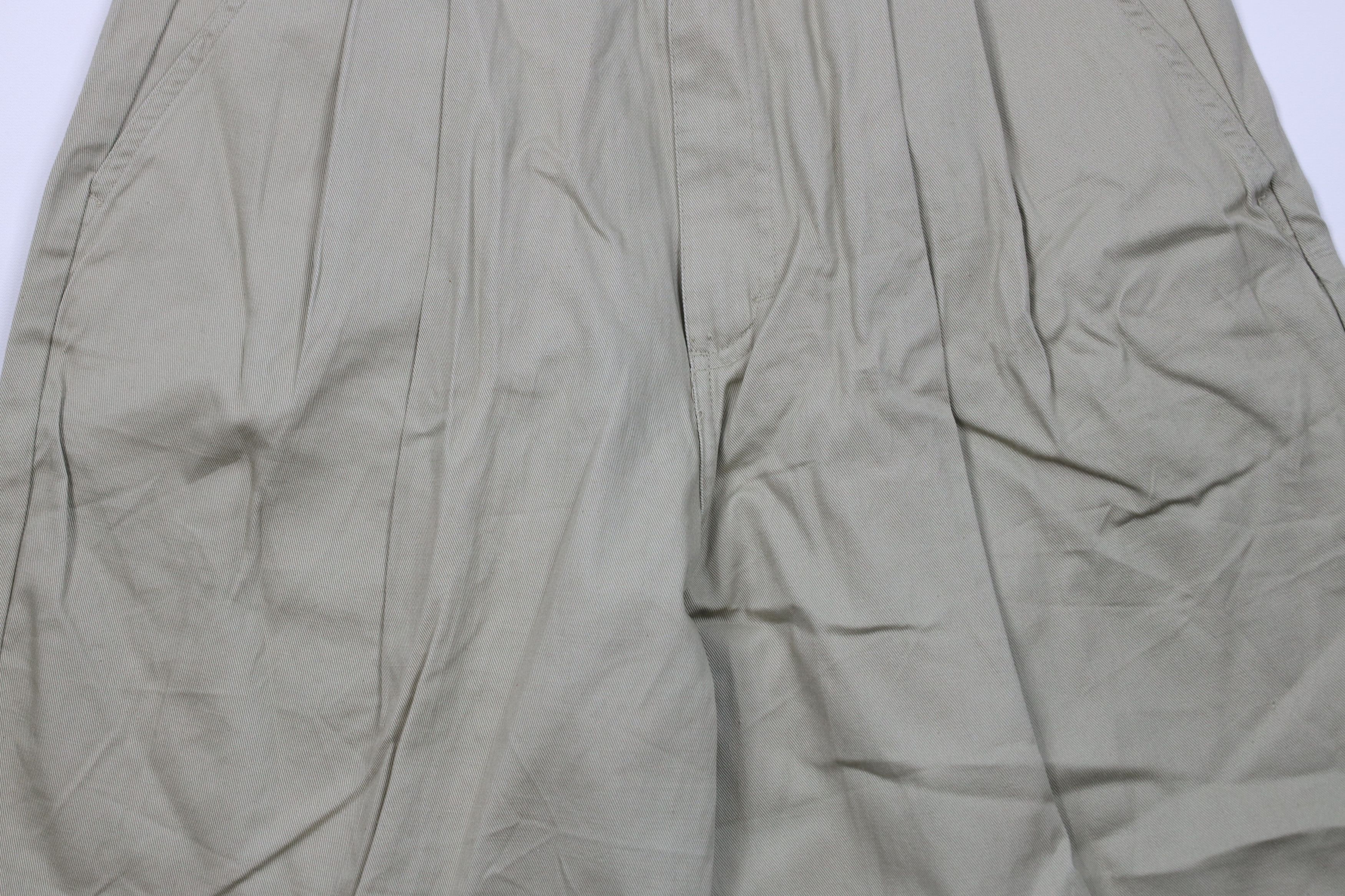 Vintage Deadstock Vintage 90s Streetwear Chino Shorts Beige Cotton Size US 30 / EU 46 - 3 Thumbnail