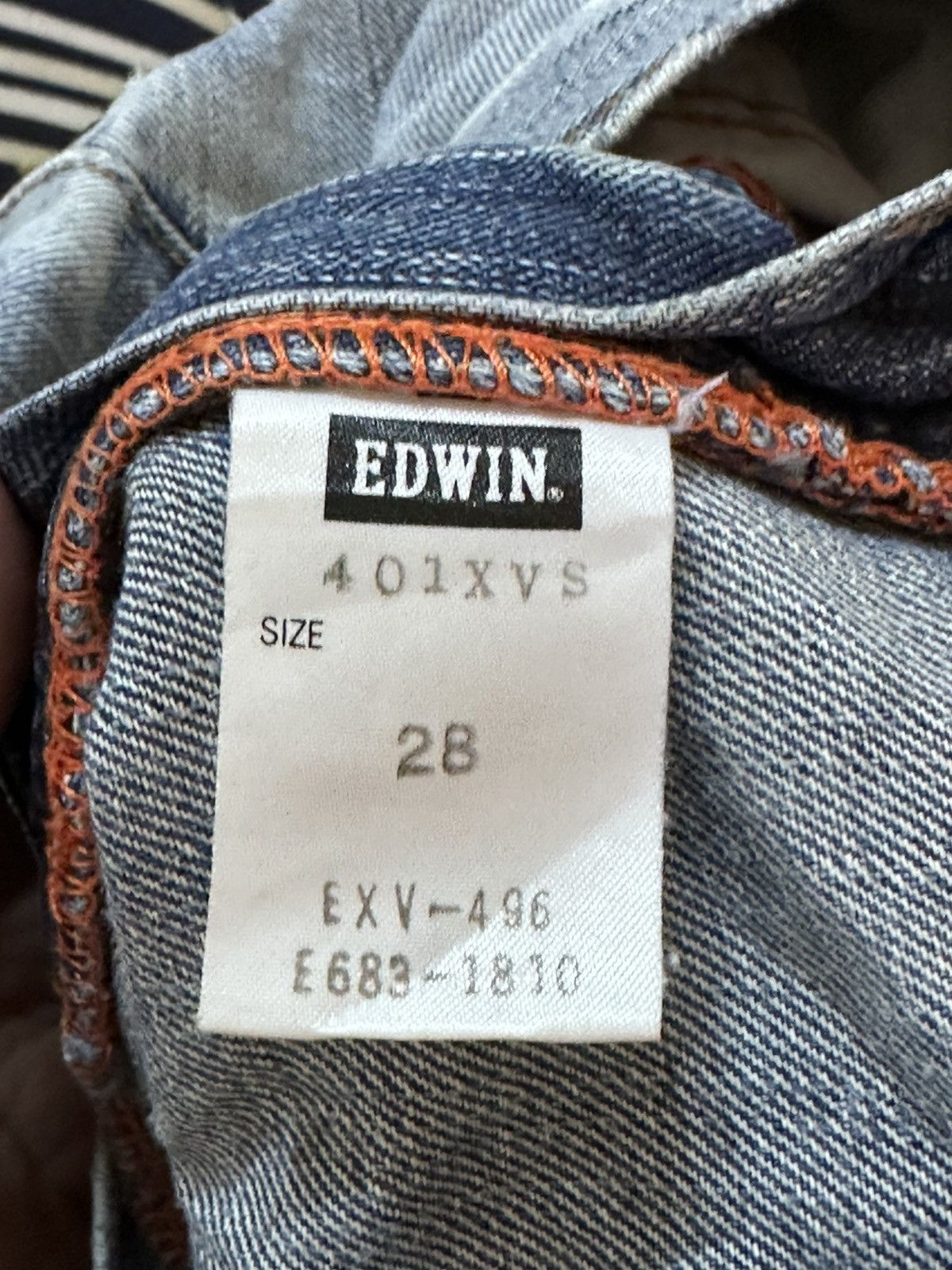 Edwin Vintage Edwin XV-S Flare Faded Grunge Buckle Belt Denim Size US 29 - 8 Thumbnail