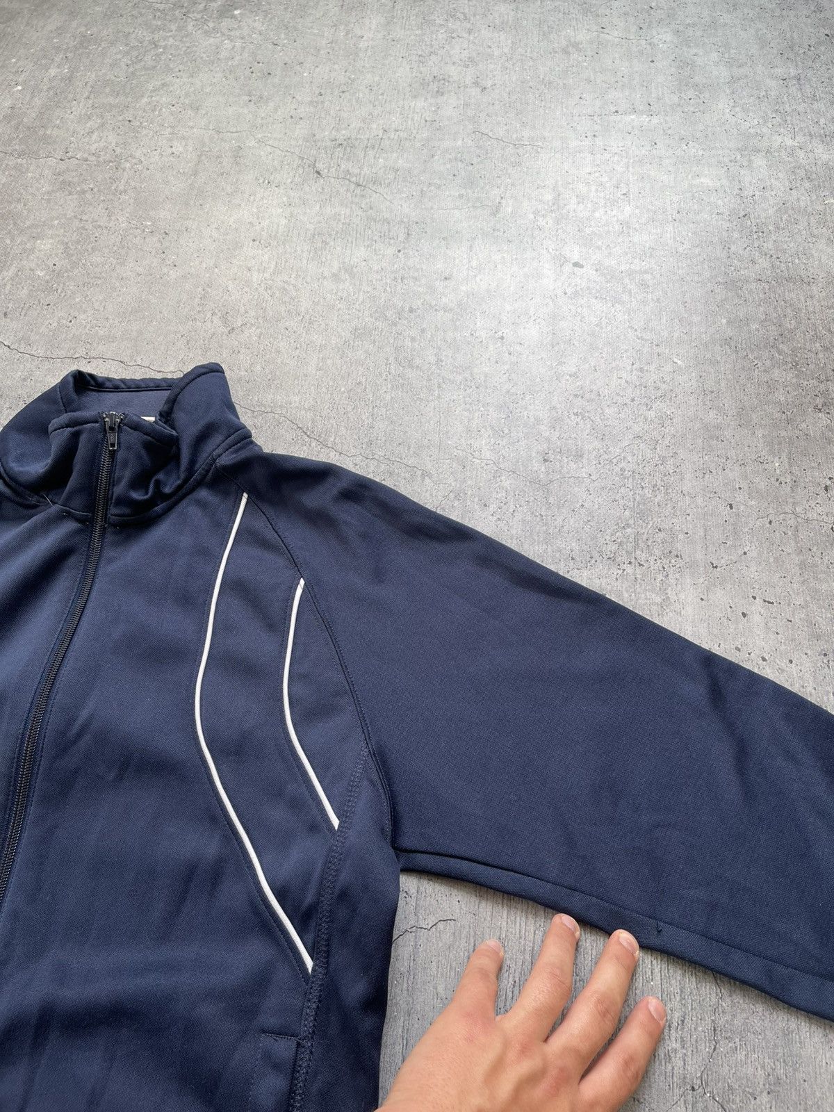 Nike × Vintage Nike Zip Streetwear Vintage Lodo Blue Size US S / EU 44-46 / 1 - 7 Thumbnail