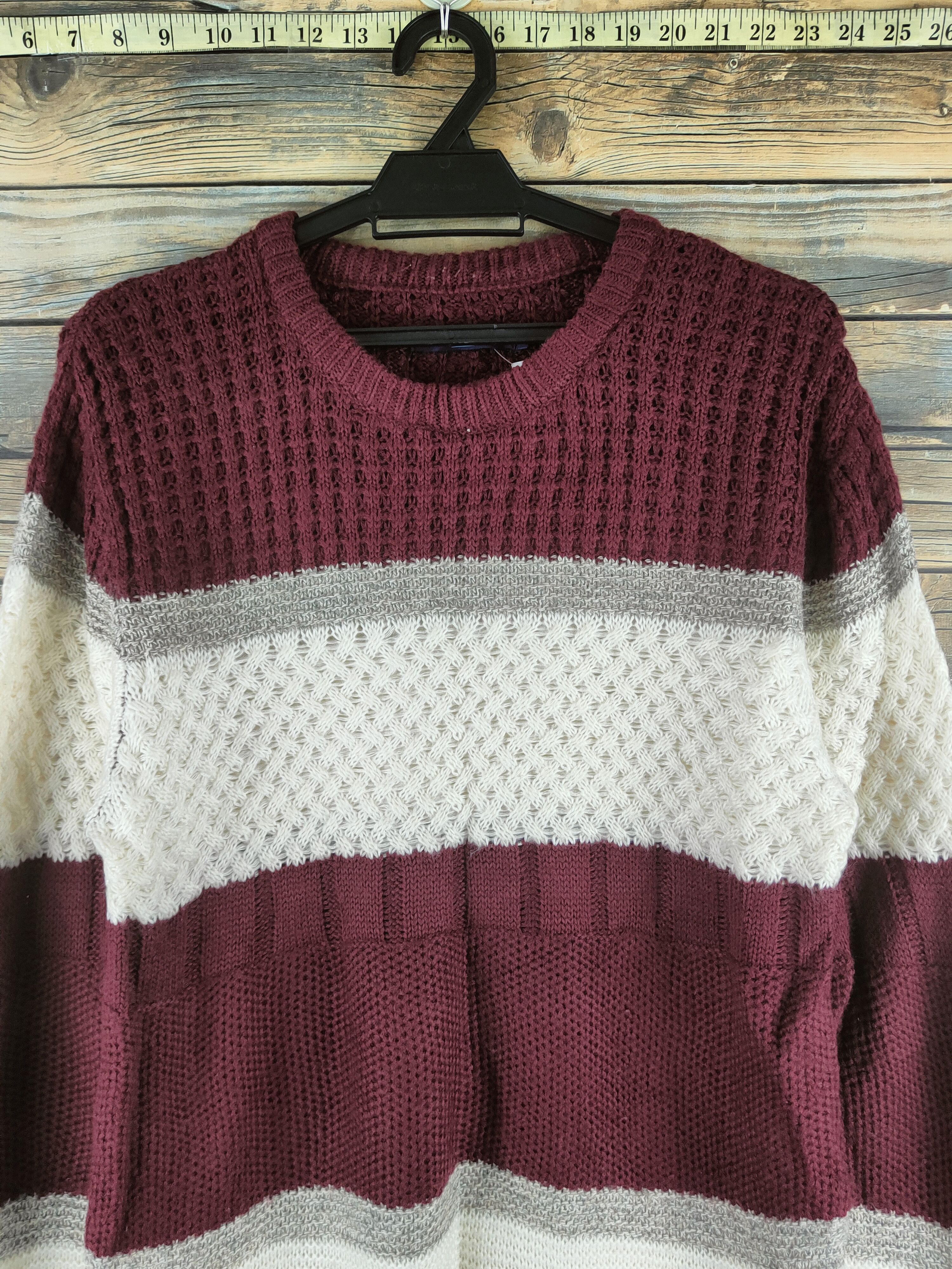 Ciaopanic DL Ciaopanic Brown Cream Knitwear Sweatshirts #46-480 Size M / US 6-8 / IT 42-44 - 2 Thumbnail