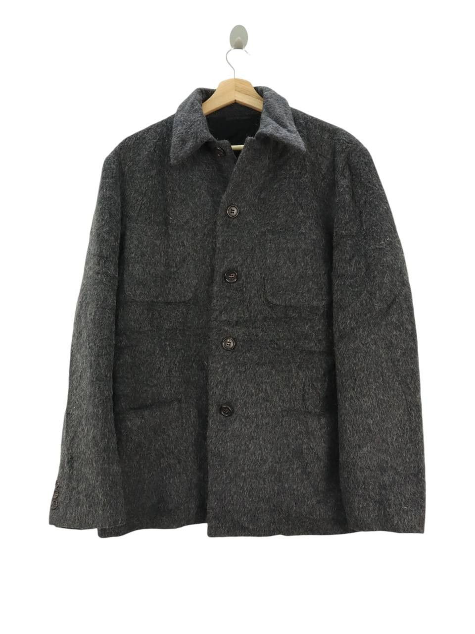 Designer Nigel Curtiss Faux Fur Coat Wool Mohair Jacket Size US M / EU 48-50 / 2 - 1 Thumbnail
