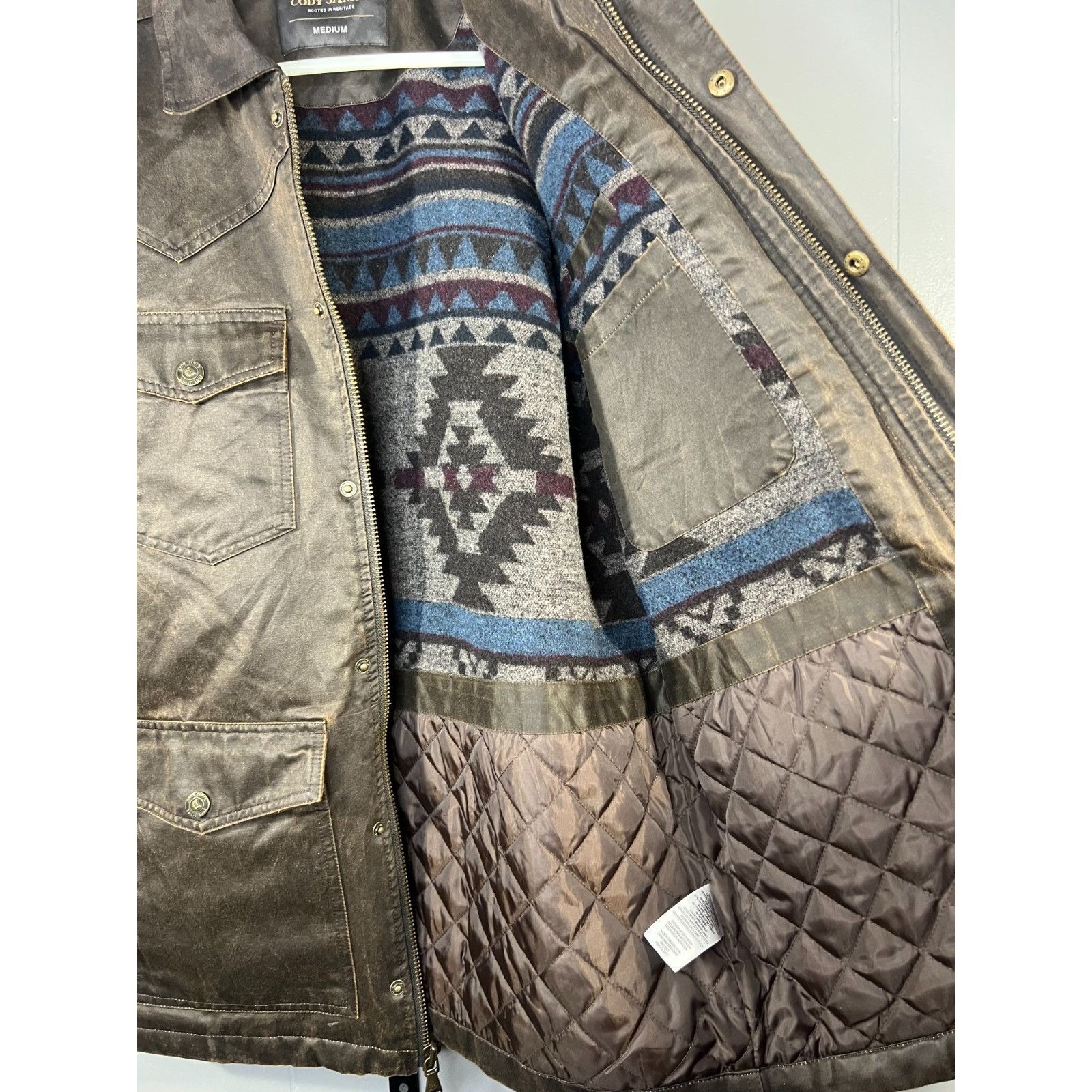 Cody James Cody James Field Jacket Mens MD Brown Blanket Westward Oilsk Size US M / EU 48-50 / 2 - 3 Thumbnail