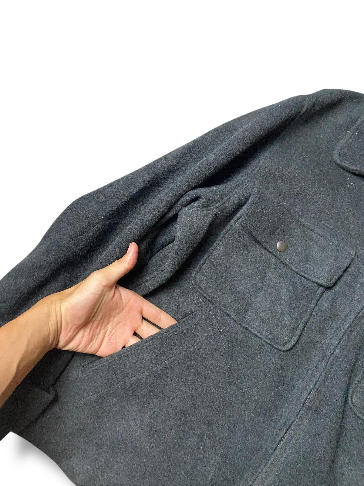Japanese Brand × Uniqlo × Vintage UNIQLO Wool Blend Fleece Jacket (128) Size US S / EU 44-46 / 1 - 4 Thumbnail