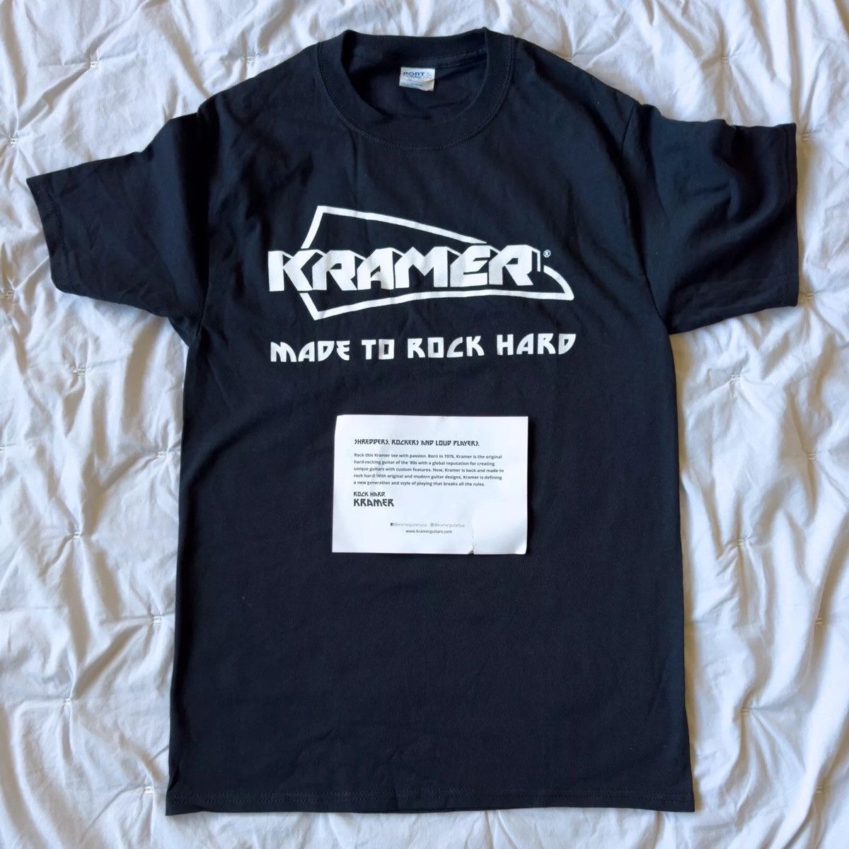 POST&CO New Official Small Kramer Guitar T-Shirt Promo Card Shirt Size US S / EU 44-46 / 1 - 1 Thumbnail