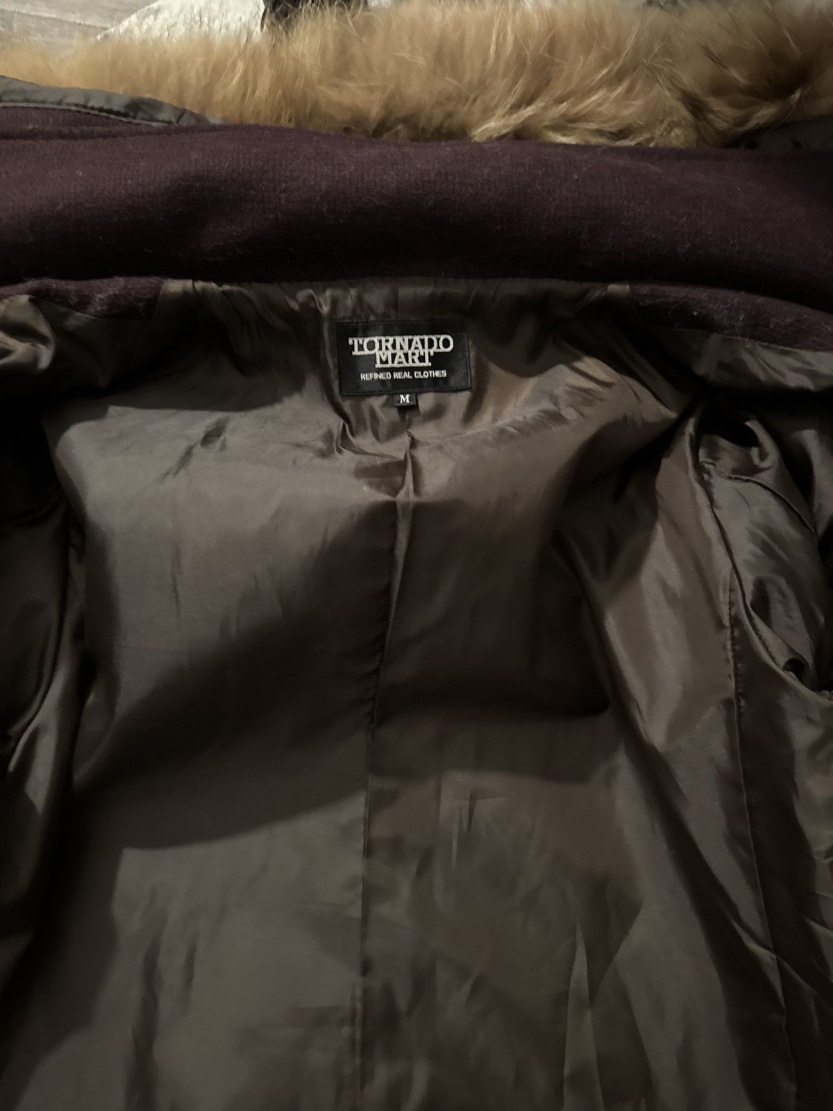 Japanese Brand × Tornado Mart Tornado Mart Fur Hooded Coat Size US S / EU 44-46 / 1 - 9 Thumbnail