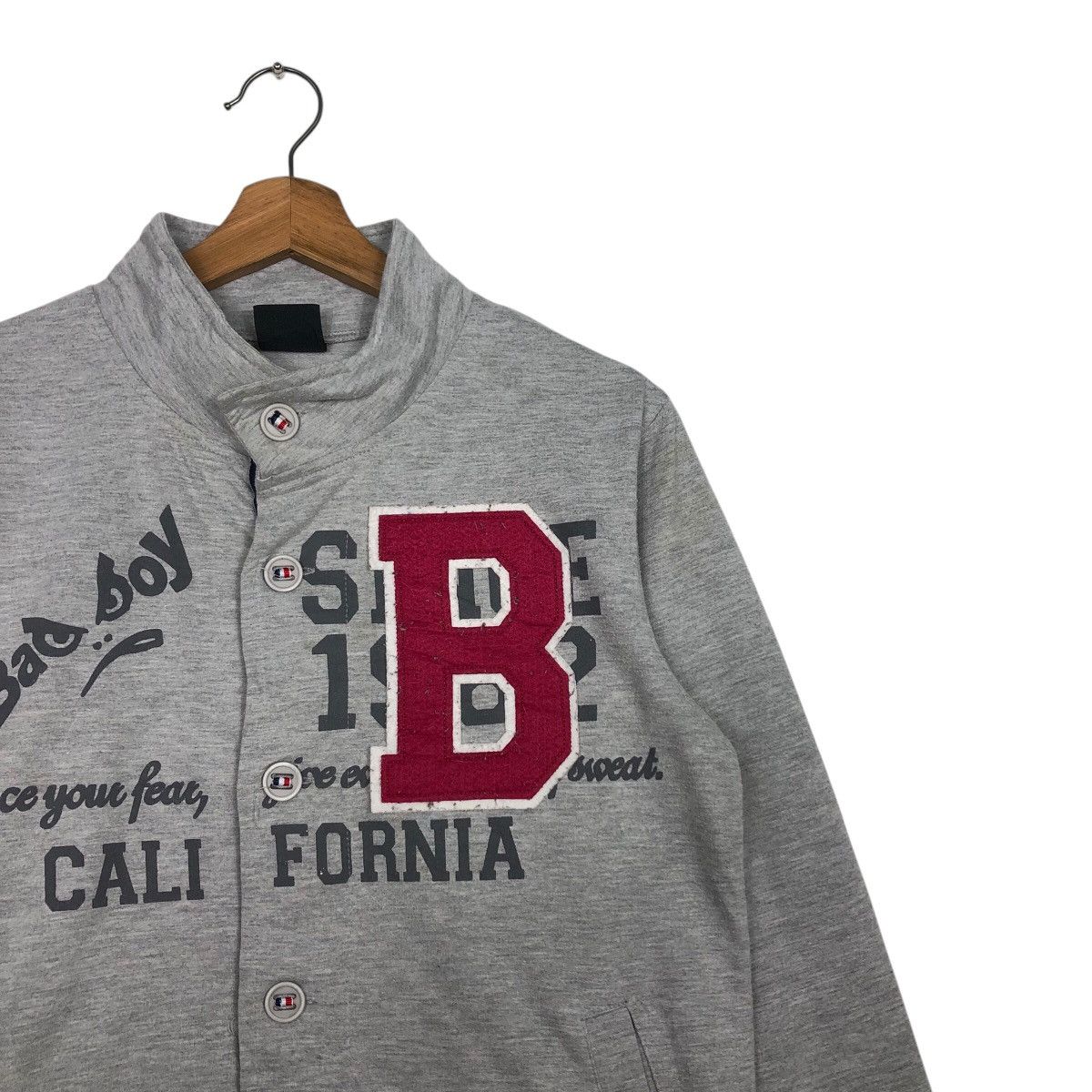 Japanese Brand × Vintage 📌Vintage Zipper Sweater Bad Boy Big Logo Design Punk Style Size US S / EU 44-46 / 1 - 7 Thumbnail