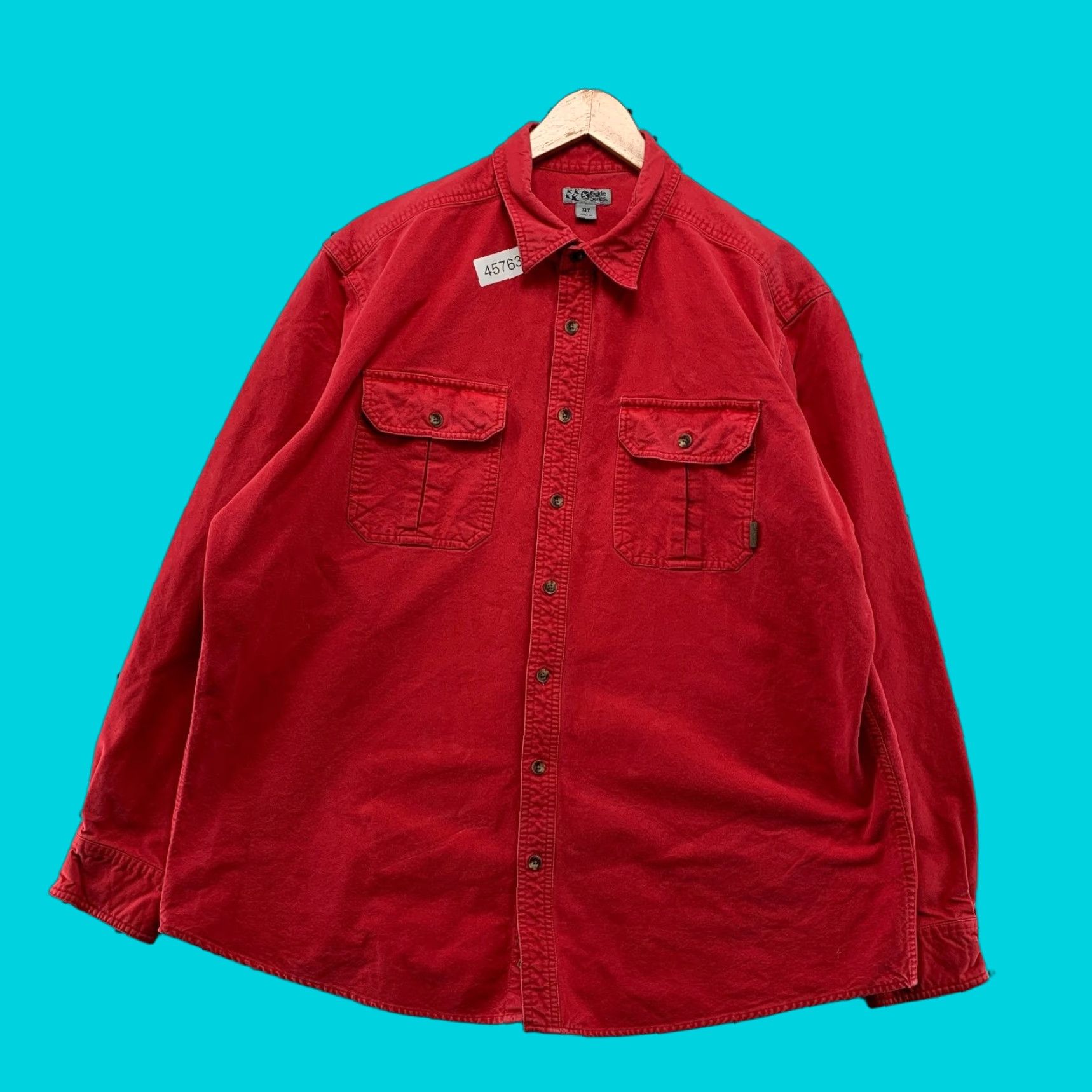 Vintage VINTAGE Gander Mountain Guide Series Button Shirt Men XLT Red Heavyweight Chamois Canvas Size US XL / EU 56 / 4 - 1 Thumbnail