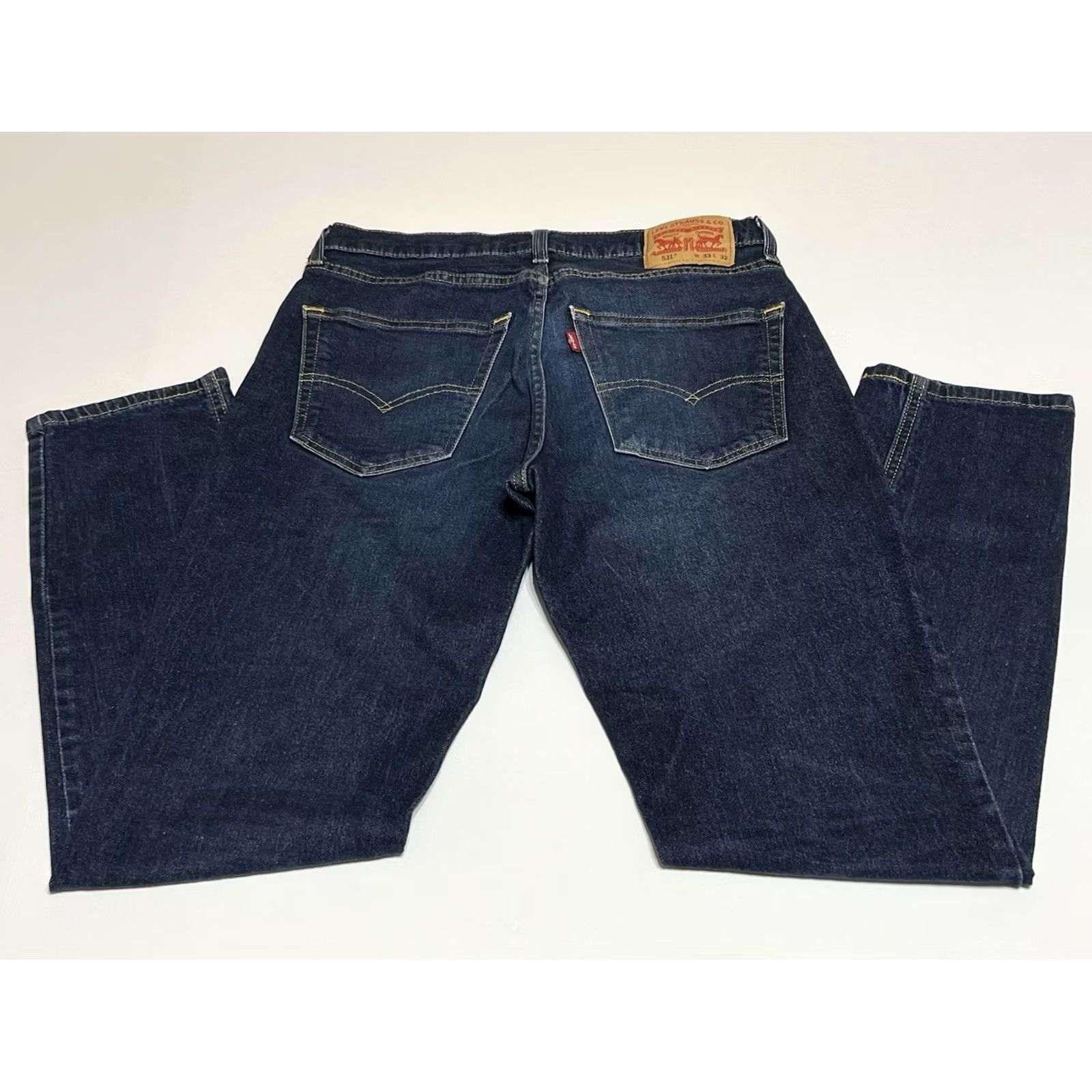 Levi's Levi's Jeans 531 Slim Straight Athletic Fit Denim Blue 33x32 5-Pocket Zipper Button Regular Men’s Clothing Size US 33 - 2 Thumbnail