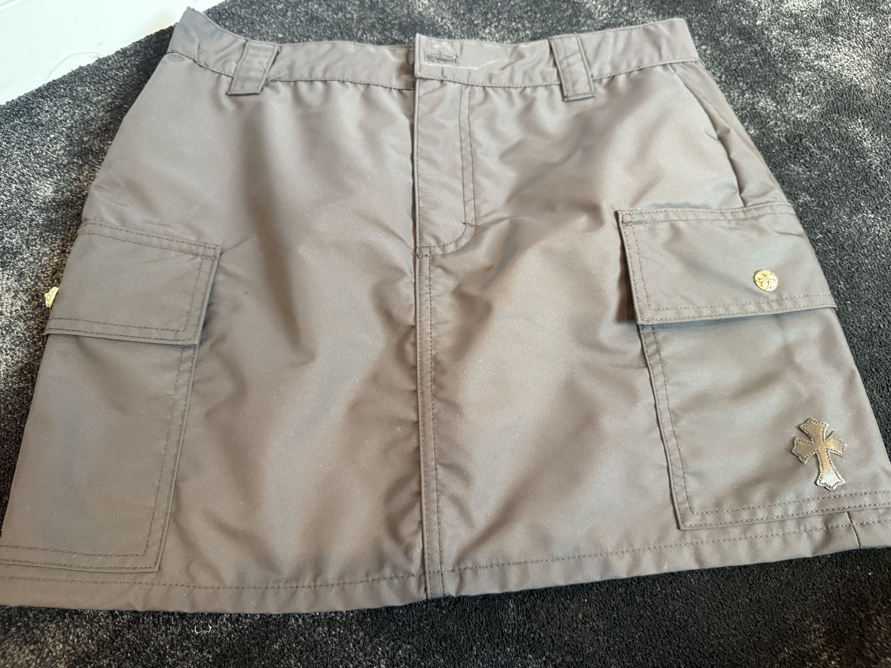 Chrome Hearts chrome hearts nylon mini skirt Size 27" / US 4 / IT 40 - 1 Thumbnail