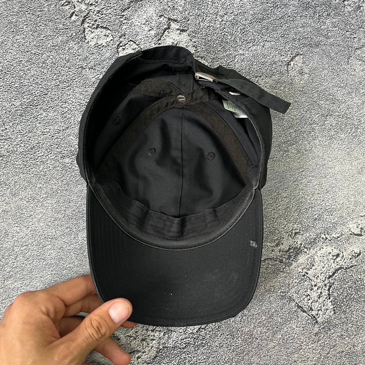 Nike Vintage Nike 90s Black Cap Metal Swoosh Y2k OneSize Size ONE SIZE - 5 Thumbnail