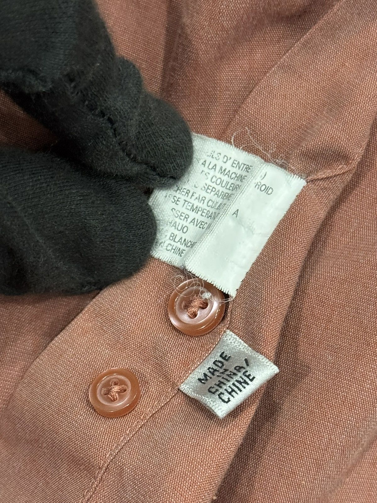 Balmain Balmain Paris Button Up Shirt – Dusty Rose Size US M / EU 48-50 / 2 - 11 Thumbnail