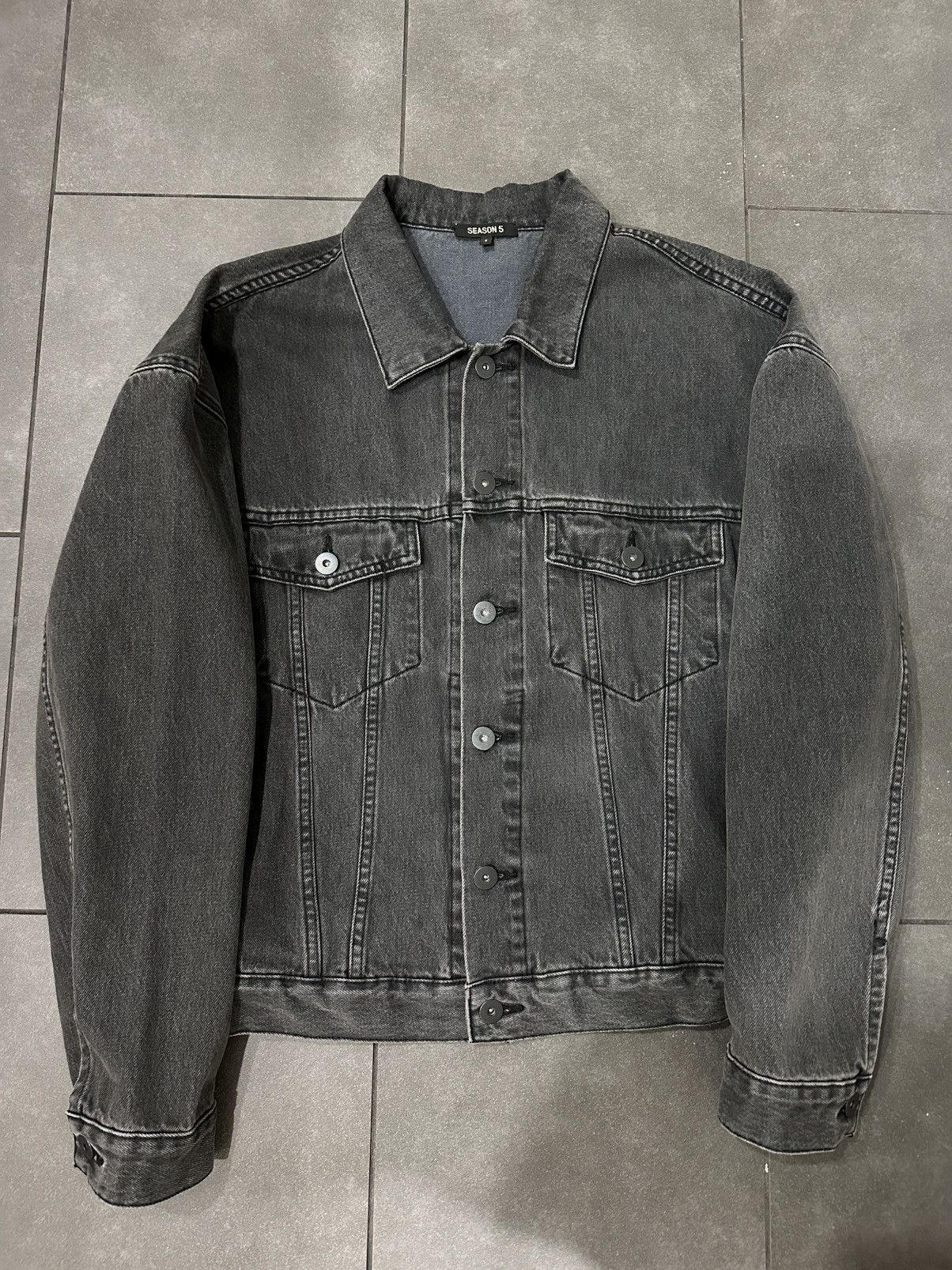 Yeezy Season 5 Black Denim Jacket
