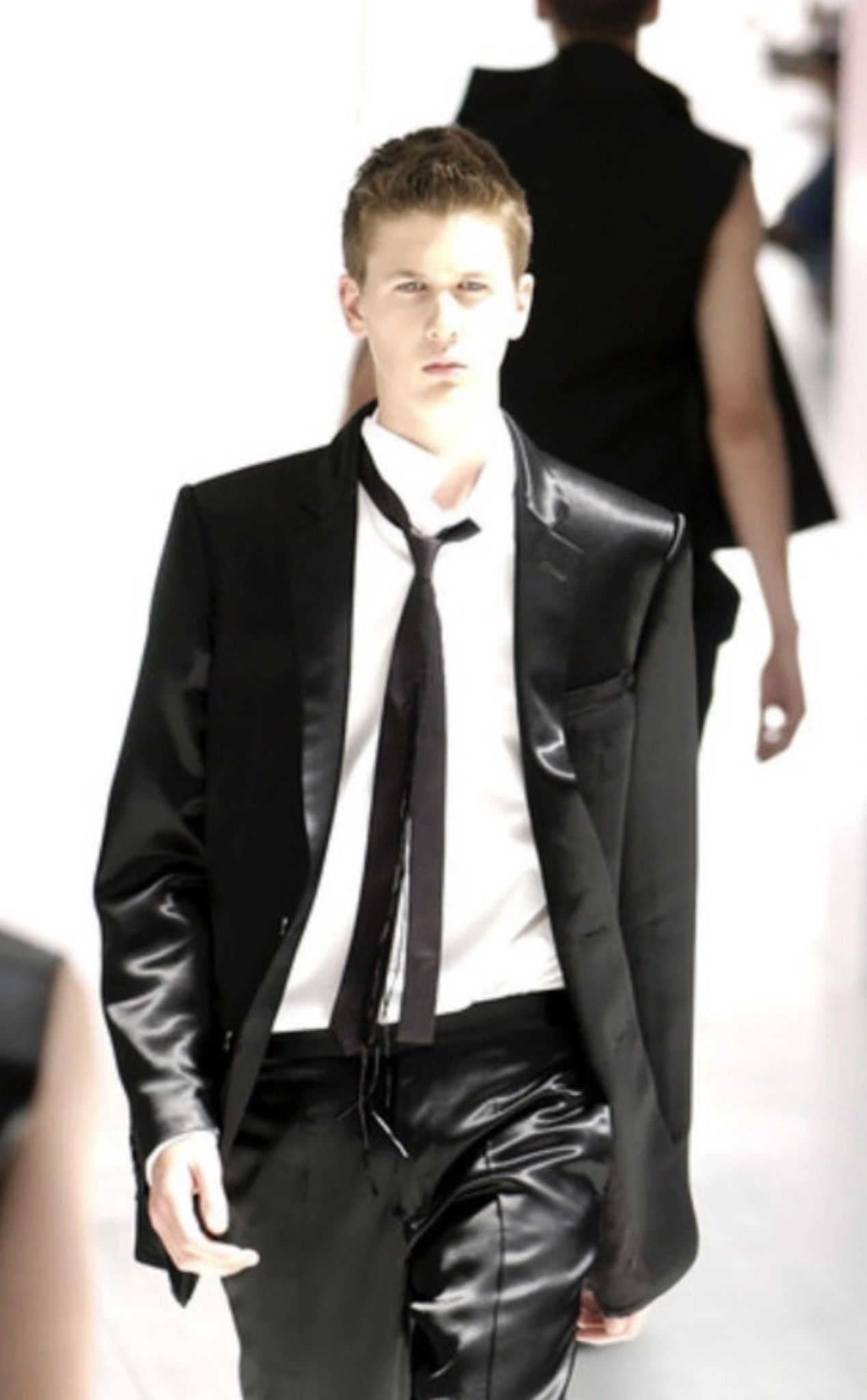 Dior Dior Homme x Hedi Slimane SS02 Leather Blazer Size 44R - 1 Thumbnail