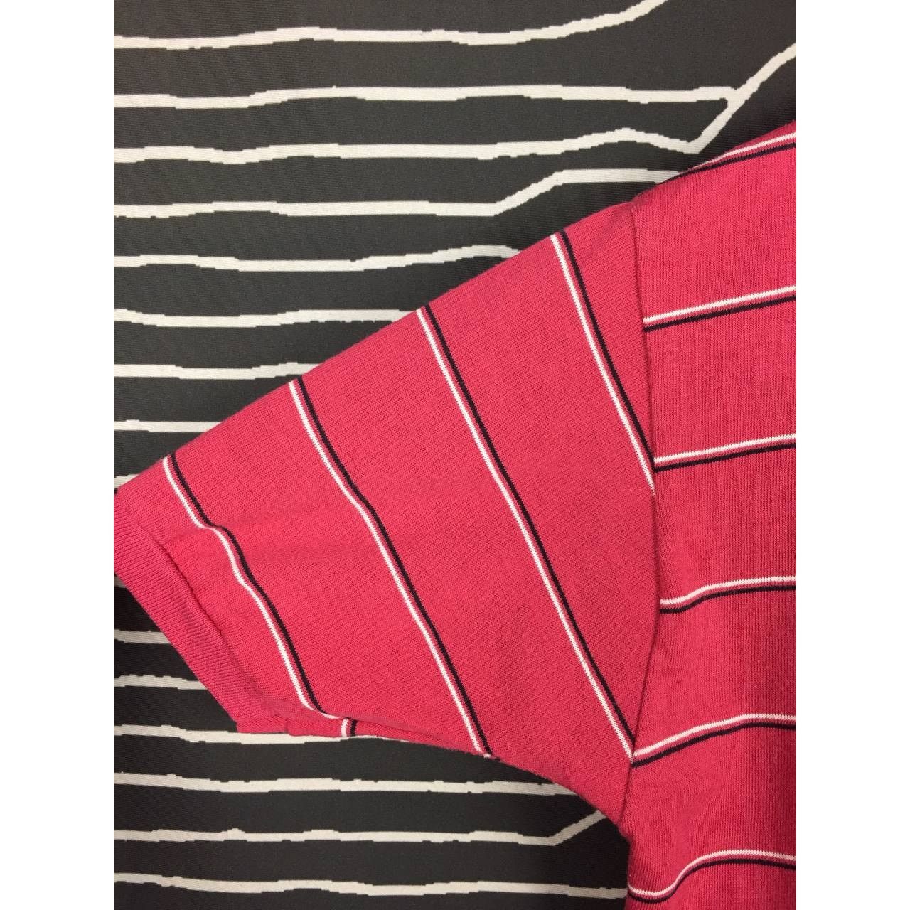 Le TIGRE × Vintage Vtg Le Tigre Embroidered Logo Made In Usa Striped Polo Tee Size US S / EU 44-46 / 1 - 4 Thumbnail