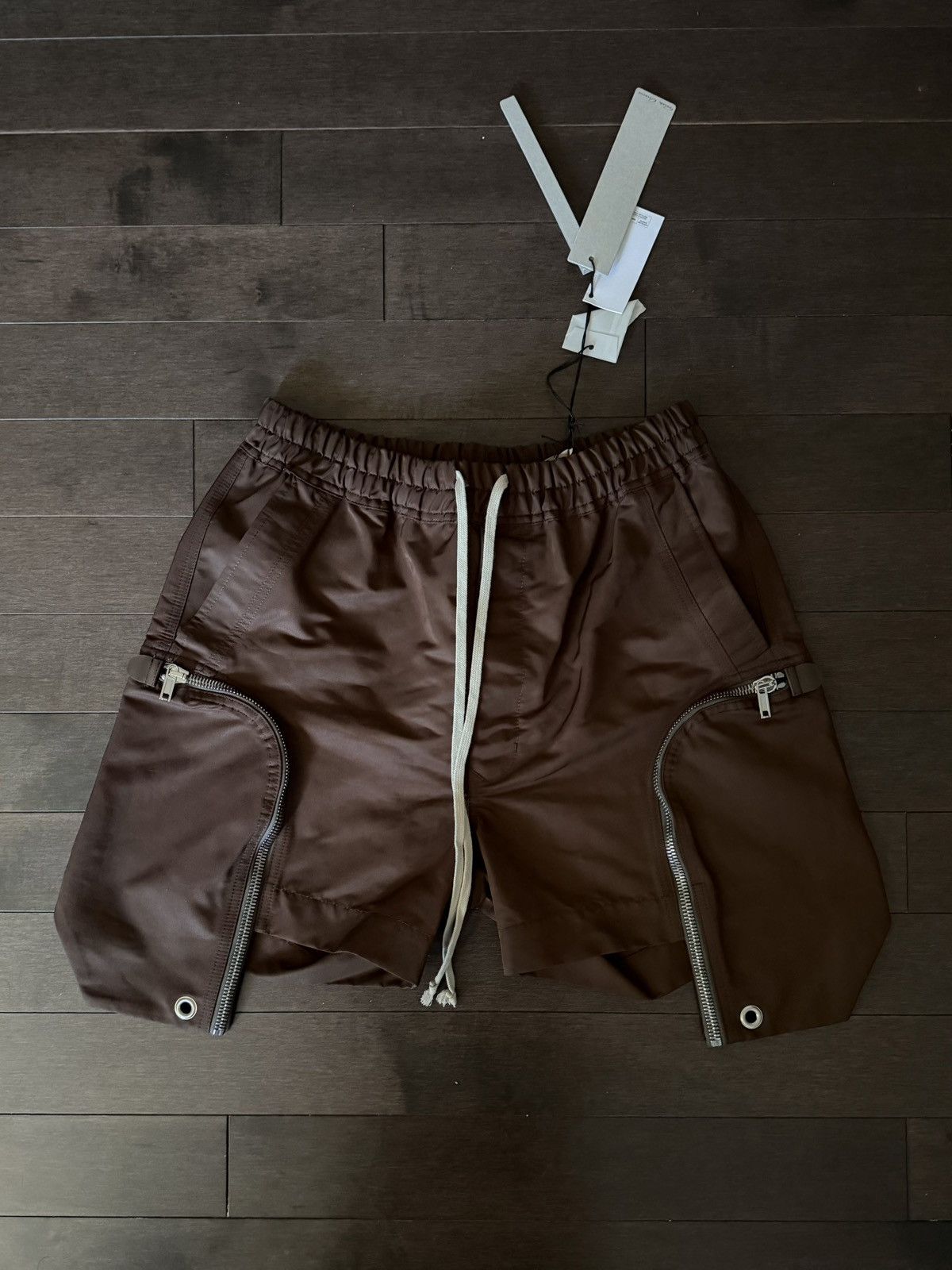 Rick Owens BAUHAUS BOXER SHORTS BROWN | Grailed