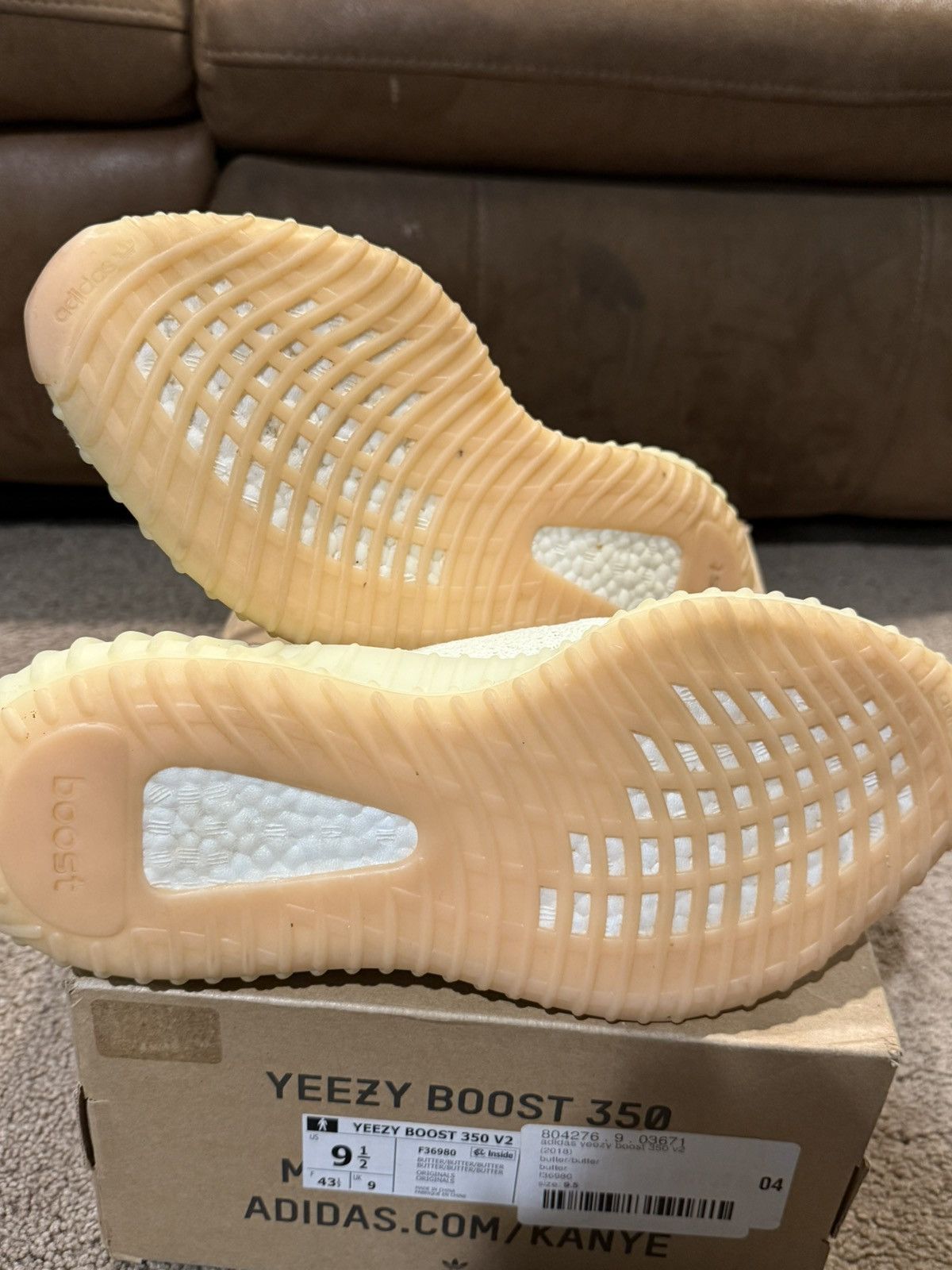 Yeezy Yeezy Butter 350 V2 Size US 9.5 / EU 42-43 - 6 Thumbnail