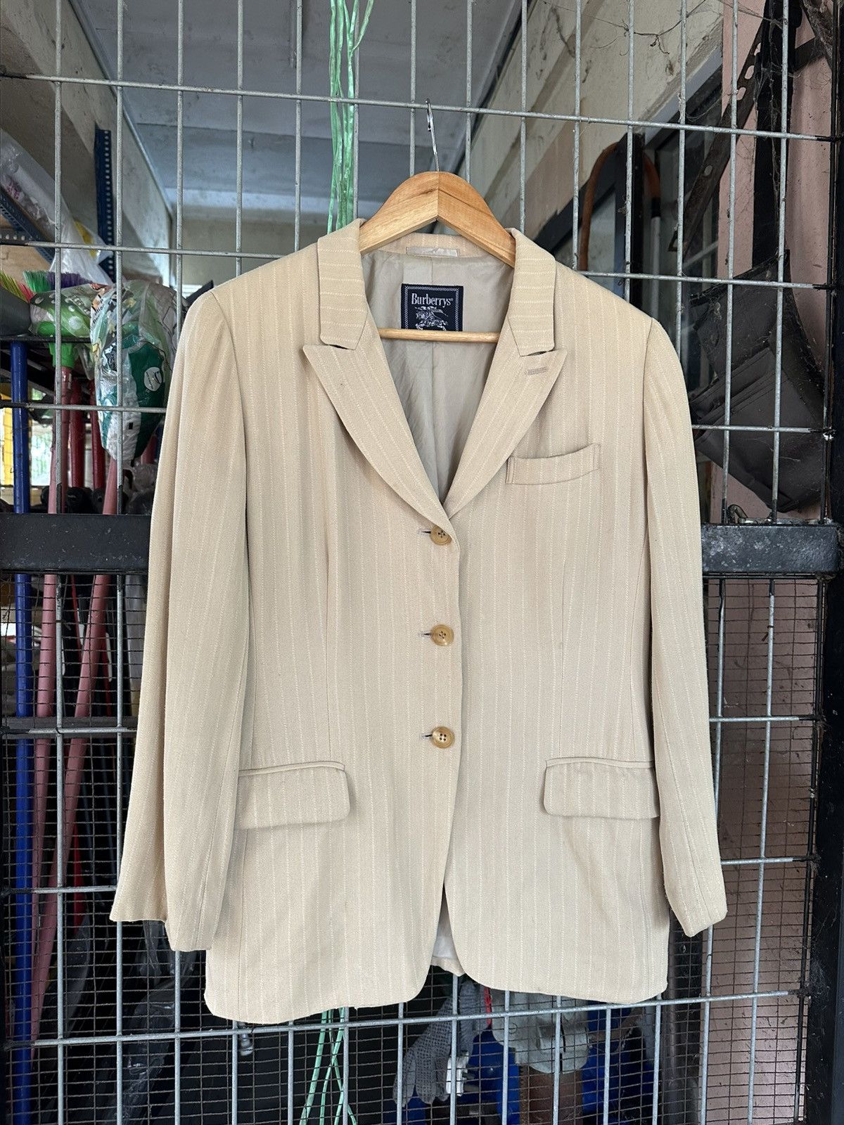 Burberry Burberry Prorsum Cream Blazer Jacket (Woman) Size US M / EU 48-50 / 2 - 1 Thumbnail