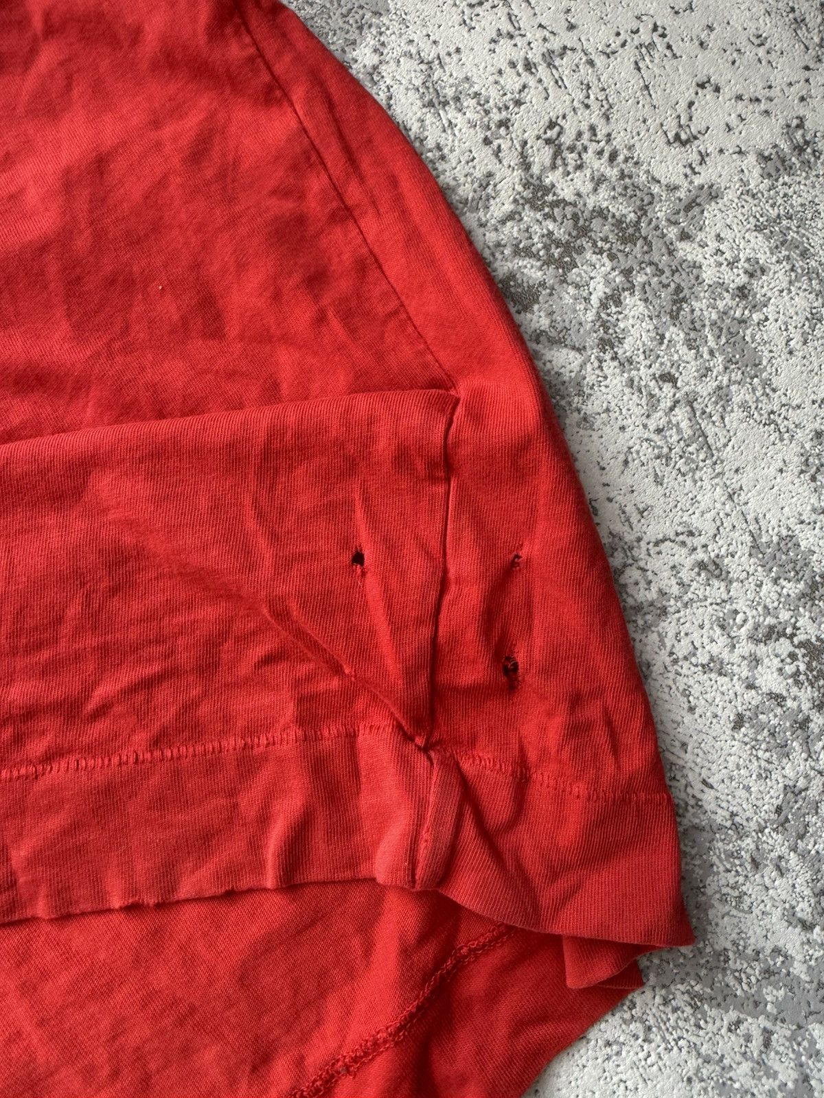 Evisu × Japanese Brand Evisu Vintage Logo Red T-Shirt Size US XXL / EU 58 / 5 - 7 Thumbnail