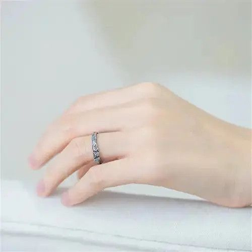 Vintage Retro Mountain Peak Rock Ring Size ONE SIZE - 5 Thumbnail