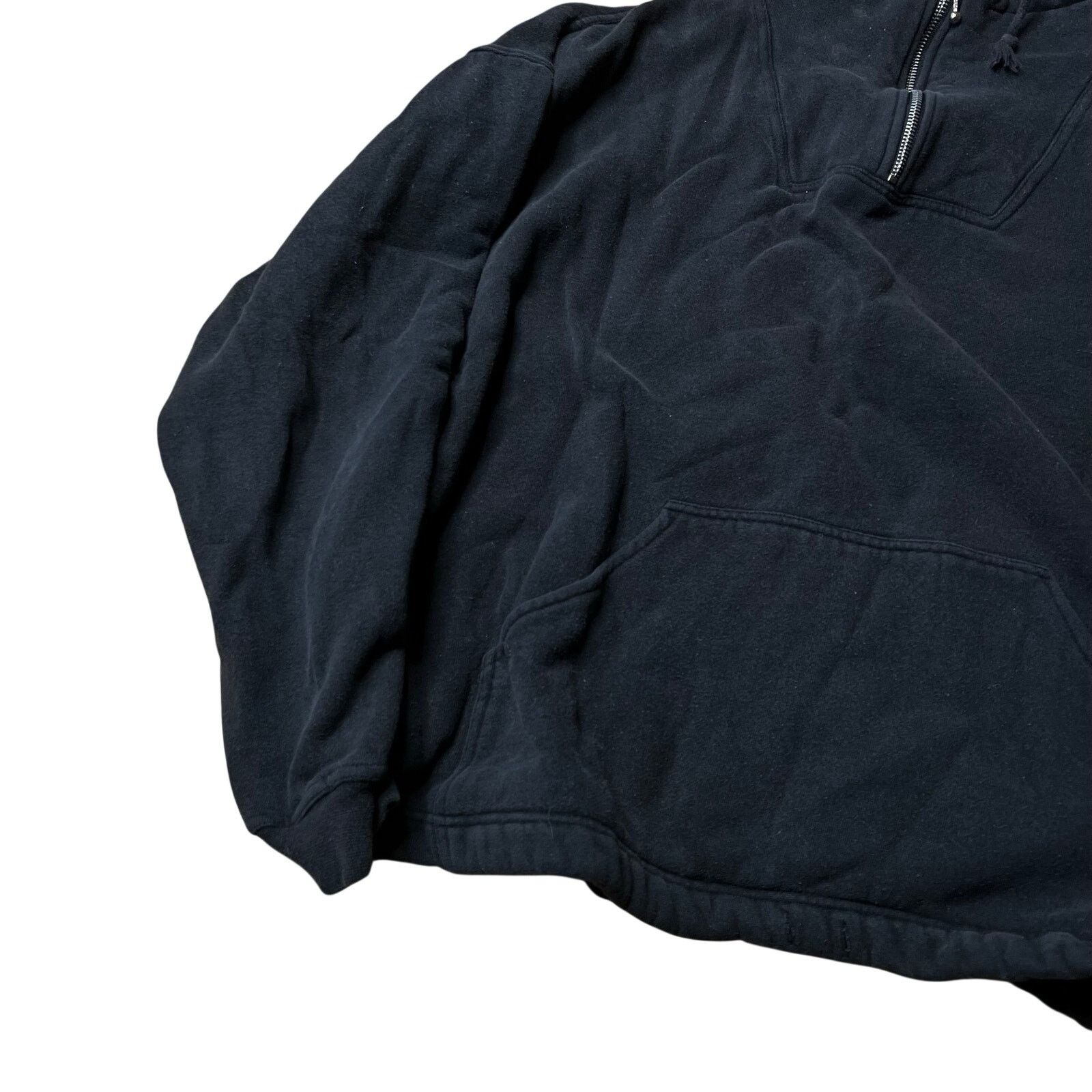Levi's Vintage 80s Levi’s 1/4 Zip Sweatshirt Black Large Size US L / EU 52-54 / 3 - 3 Thumbnail