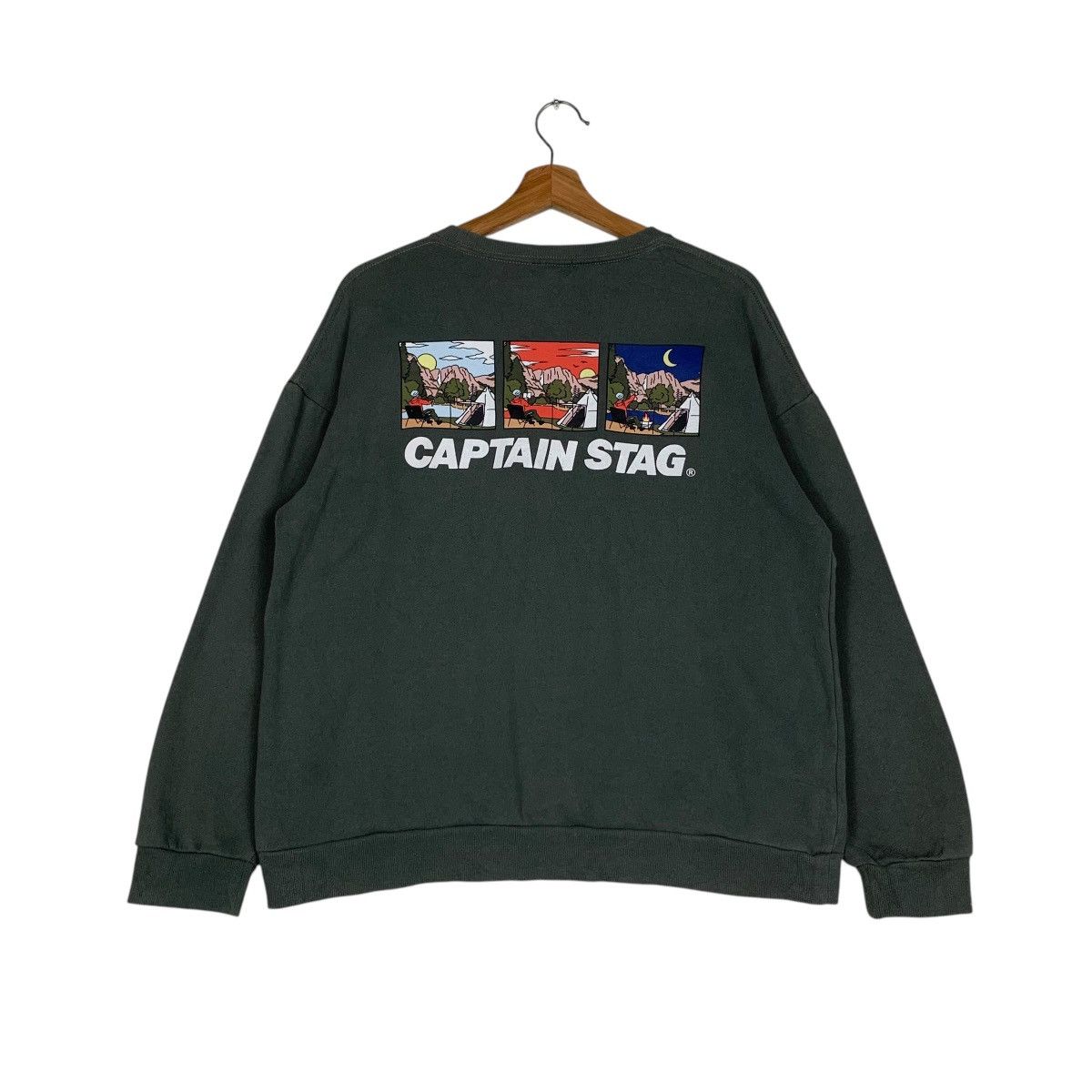 Japanese Brand CAPTAIN STAG Graphics Printed Youth Sweatshirt #1496-C67 Size US S / EU 44-46 / 1 - 1 Thumbnail