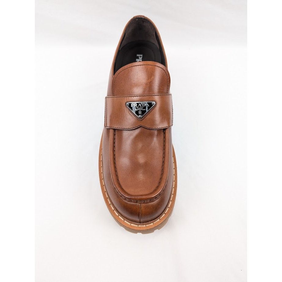 Prada o1rshd1 Calzature Uomo Shoes in Cognac Size US 12 / EU 45 - 6 Thumbnail