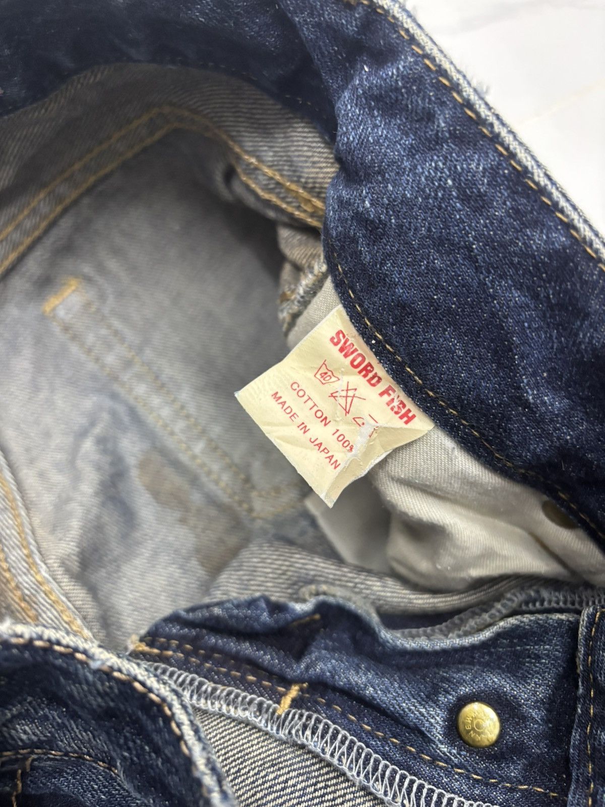 Hysteric Glamour Flare Jeans Japanese Sword Fish Distressed Low Rise Jeans Size US 28 / EU 44 - 10 Thumbnail