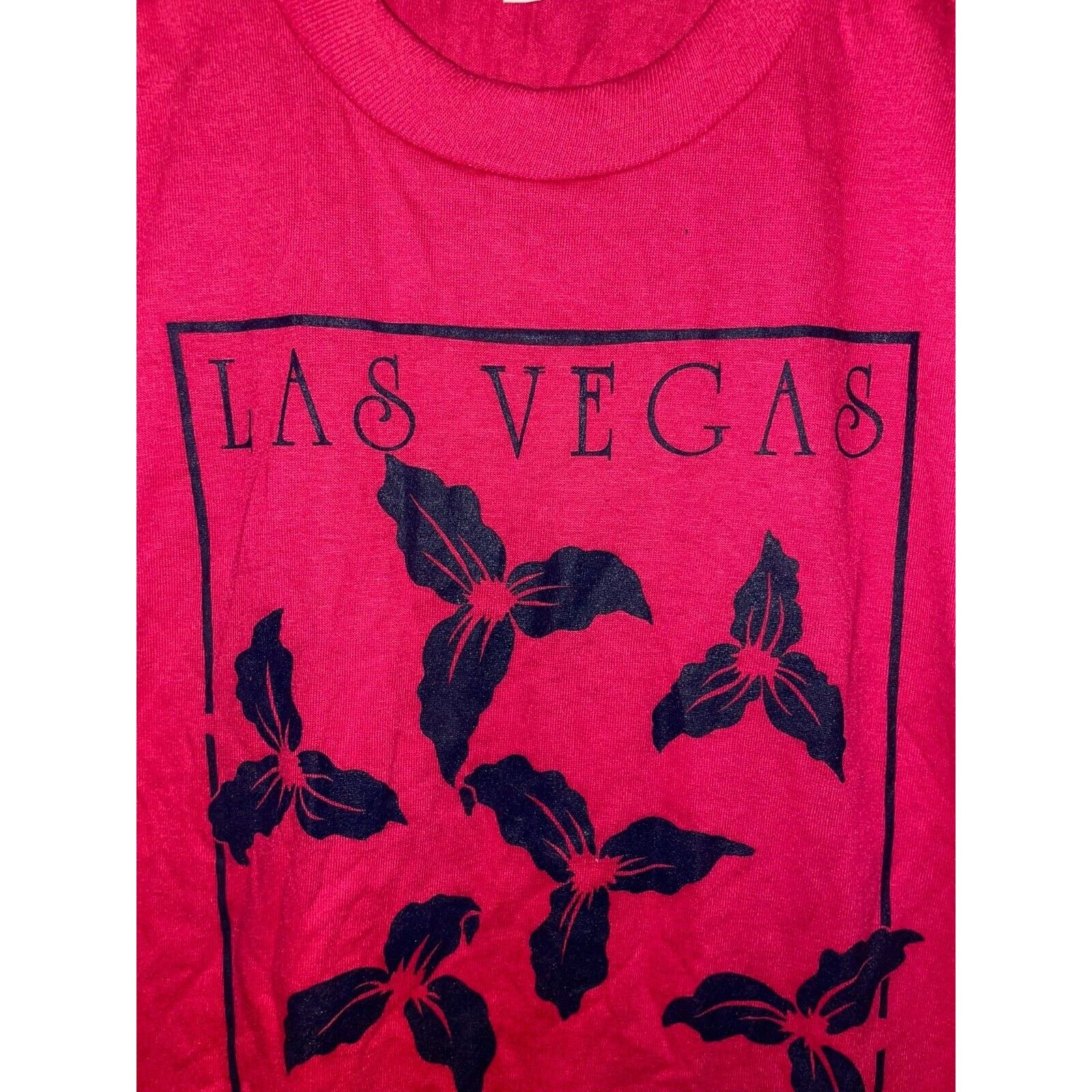 Jerzees Vintage Las Vegas Shirt NV Nevada Flower Pink Tee 90s VTG M Size US M / EU 48-50 / 2 - 2 Thumbnail