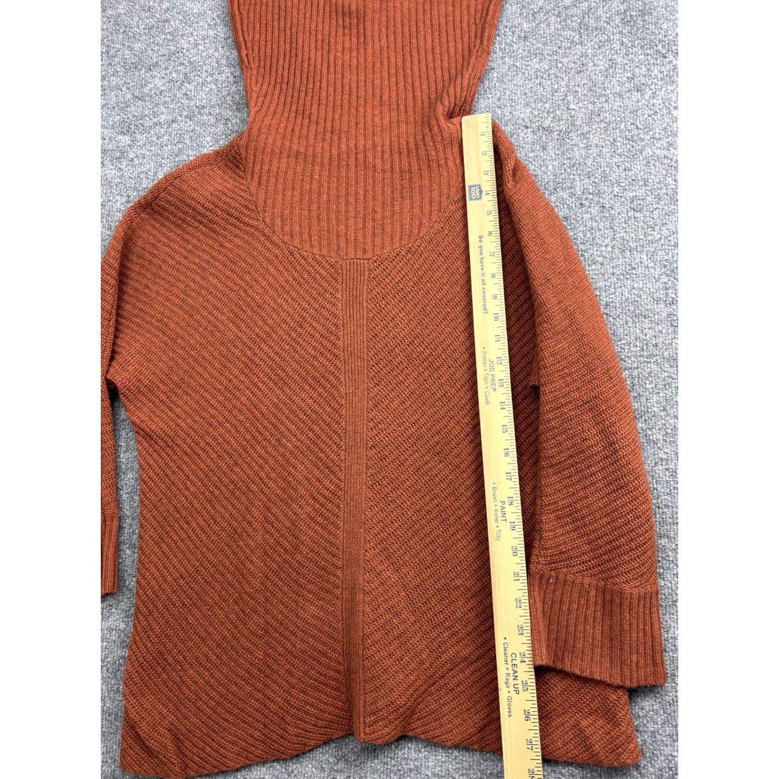 Eileen Fisher VINTAGE Eileen Fisher Sweater Womens Small Orange Yak Wool Turtleneck Pullover Knit Size S / US 4 / IT 40 - 3 Thumbnail