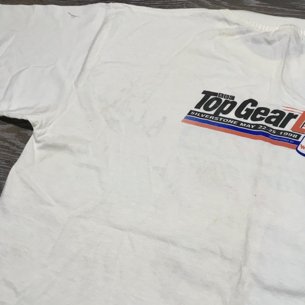 Vintage TOP GEAR BBC Live Show Silverstone May 1998 Signed T-shirt Size US L / EU 52-54 / 3 - 24 Thumbnail
