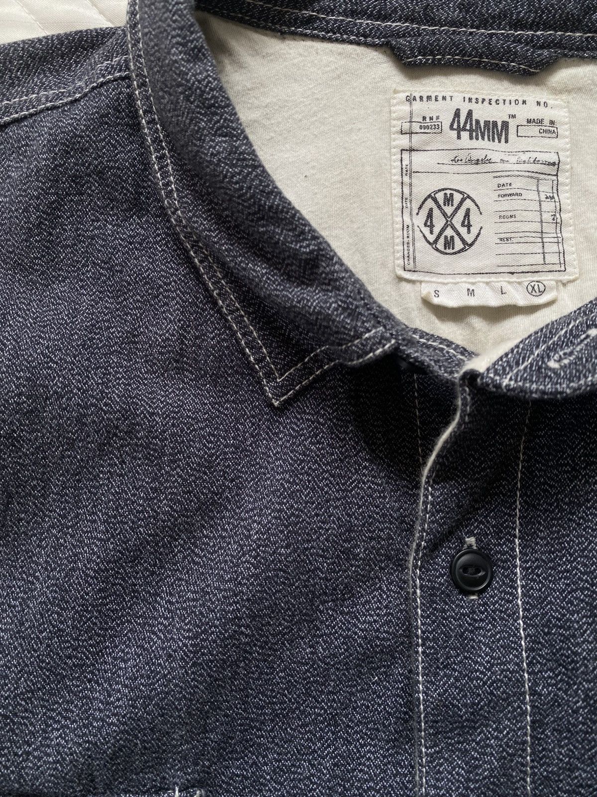 Garment Reproduction of Workers 44MM Reproduction Salt & Pepper Workwear Shirt Size US XL / EU 56 / 4 - 10 Thumbnail