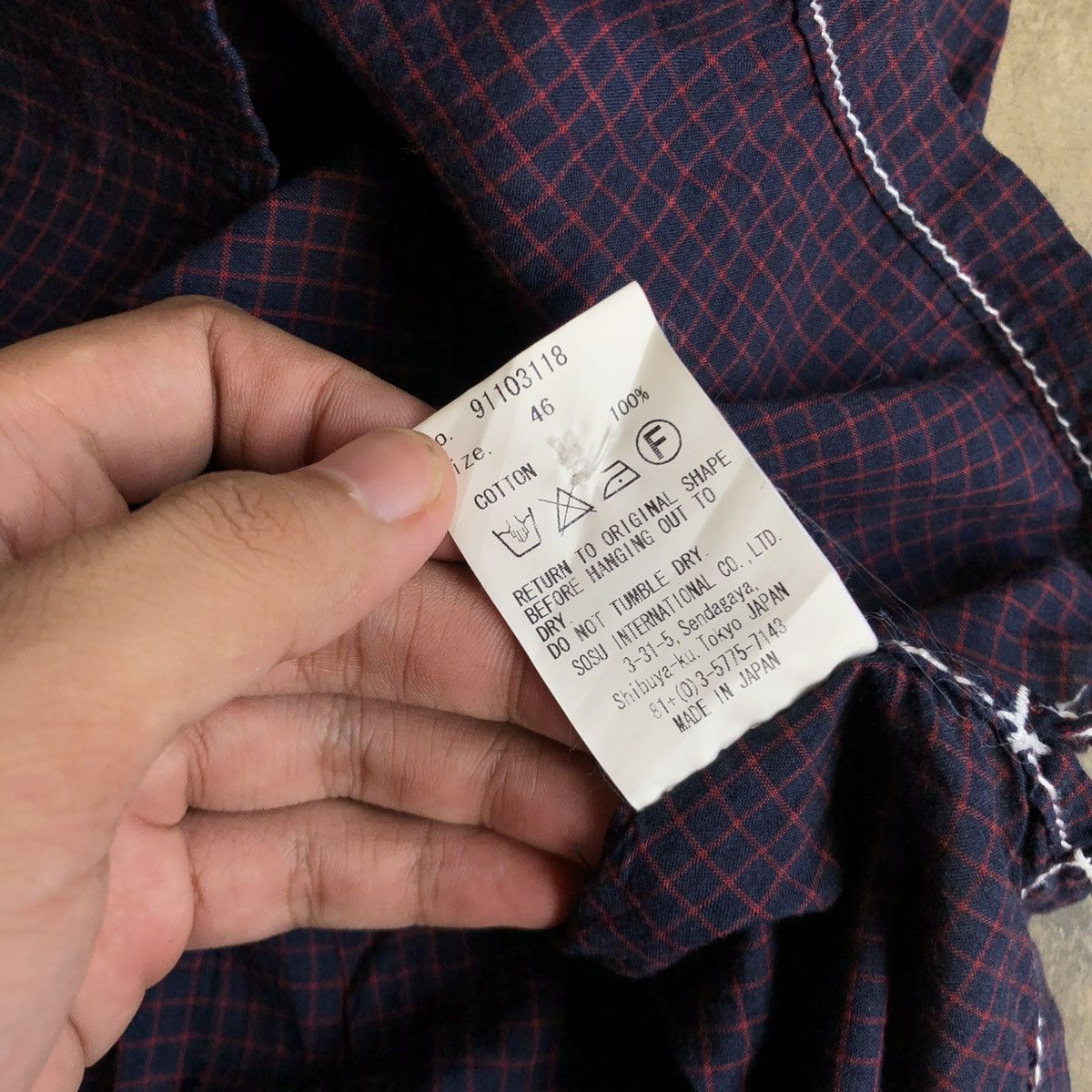 Maison MIHARA YASUHIRO 🇯🇵 Miharayasuhiro Japan Contrast Stitch Plaid Shirt Size US M / EU 48-50 / 2 - 14 Thumbnail