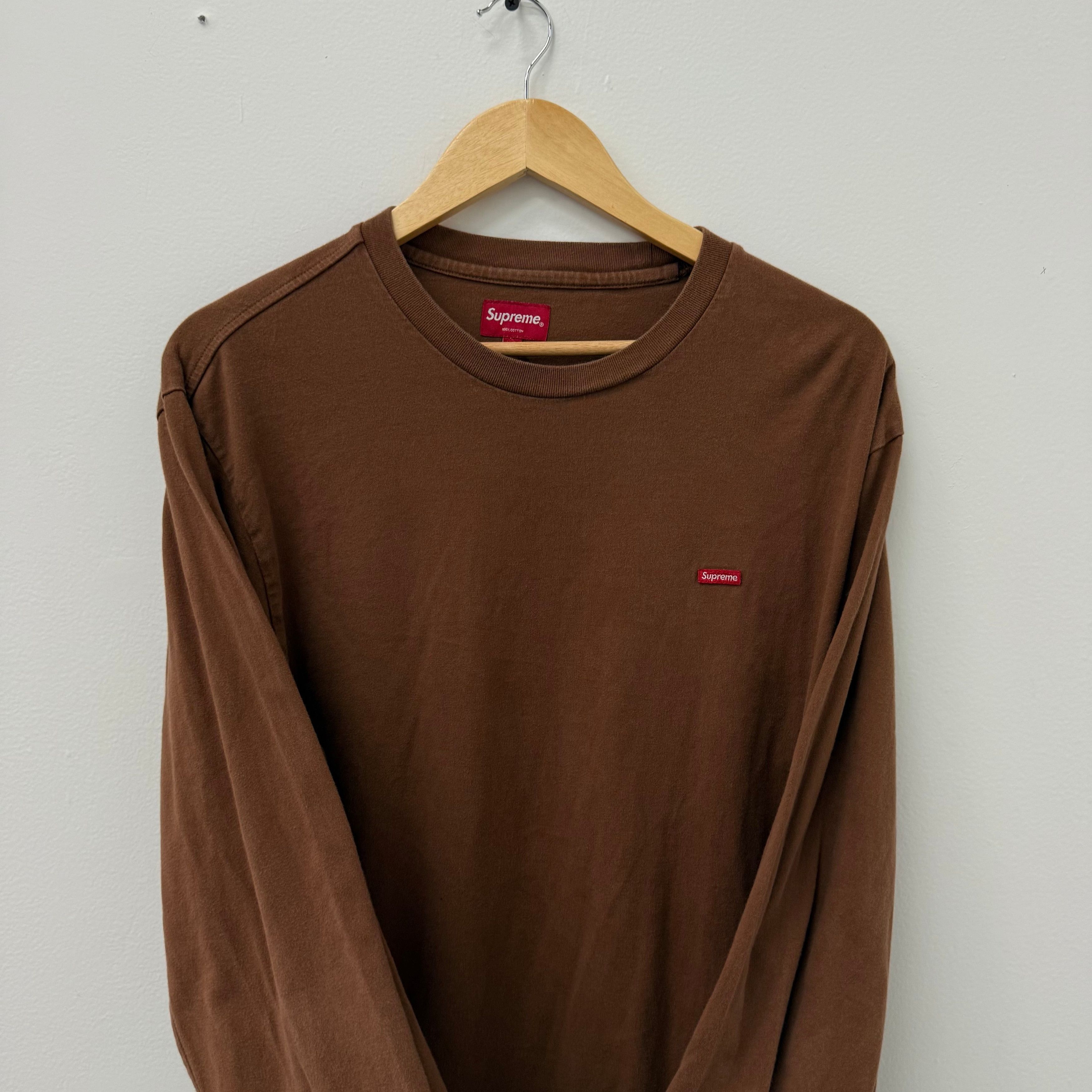 Supreme Supreme Brown Mini Box Logo Longsleeve Shirt - Size L Size US L / EU 52-54 / 3 - 2 Thumbnail
