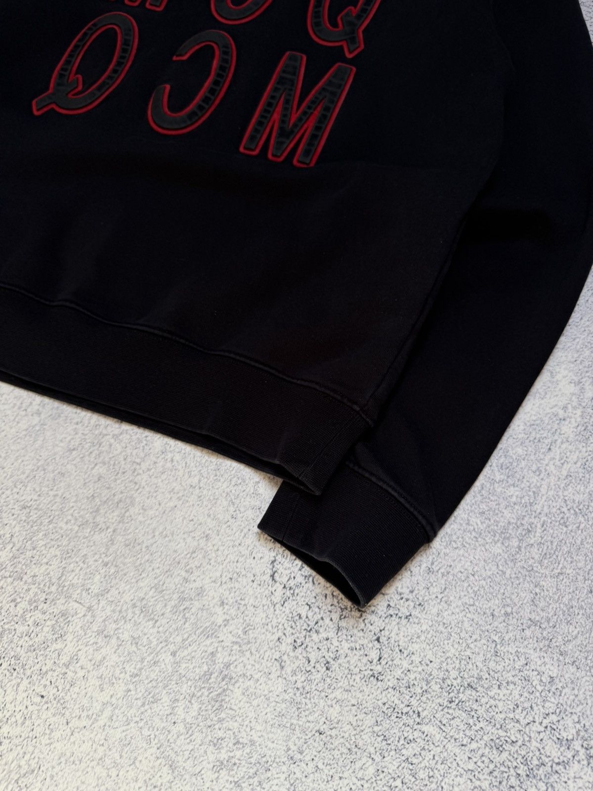 Alexander McQueen Alexander McQueen McQ Big Logo Black Distressed Hoodie Black Size US M / EU 48-50 / 2 - 3 Thumbnail