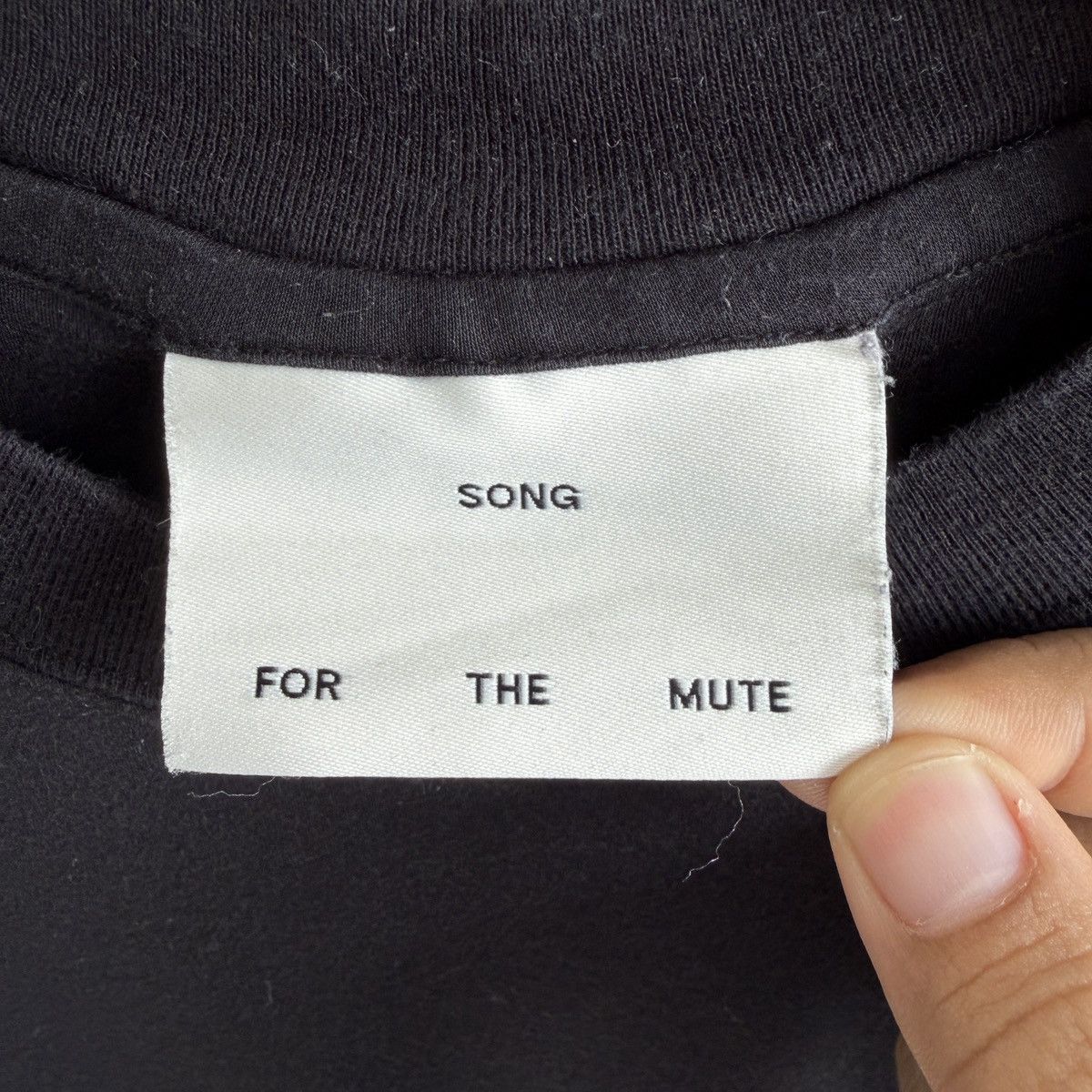 Song For The Mute AW19 Raw Cotton Tee Shirt Size US M / EU 48-50 / 2 - 4 Thumbnail