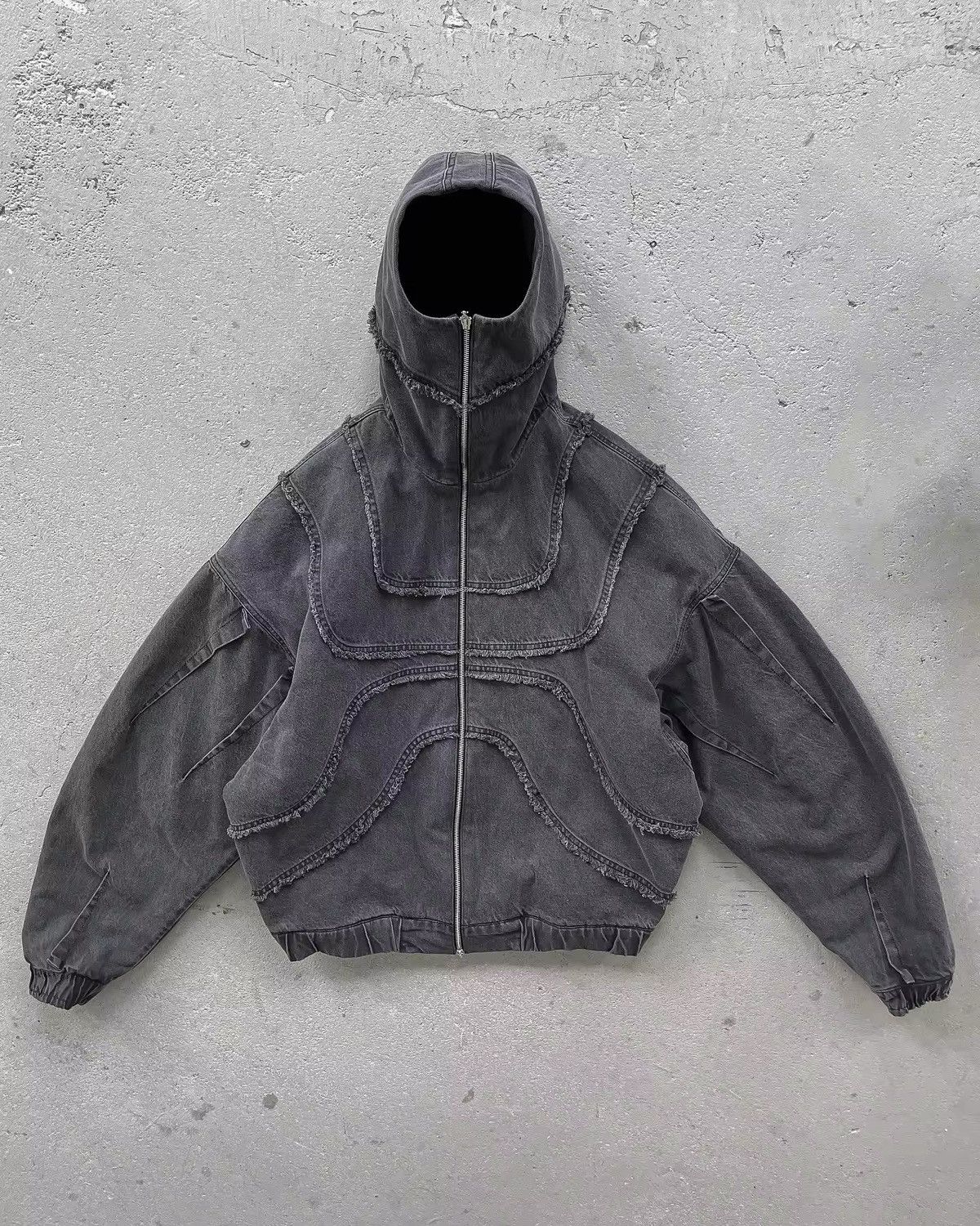 Japanese Brand × Vintage Y2K Splicing Zip Up Hoodie Denim Jacket Size US M / EU 48-50 / 2 - 2 Thumbnail