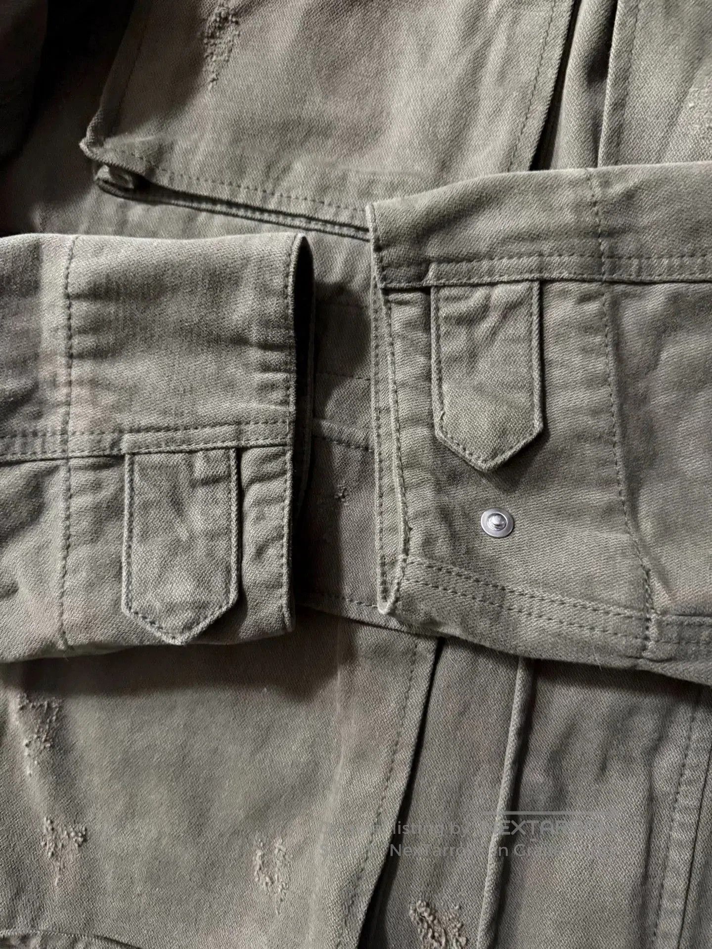 WE11DONE WE11DONE Logo Embroidered Distressed Jacket. Size US S / EU 44-46 / 1 - 6 Thumbnail