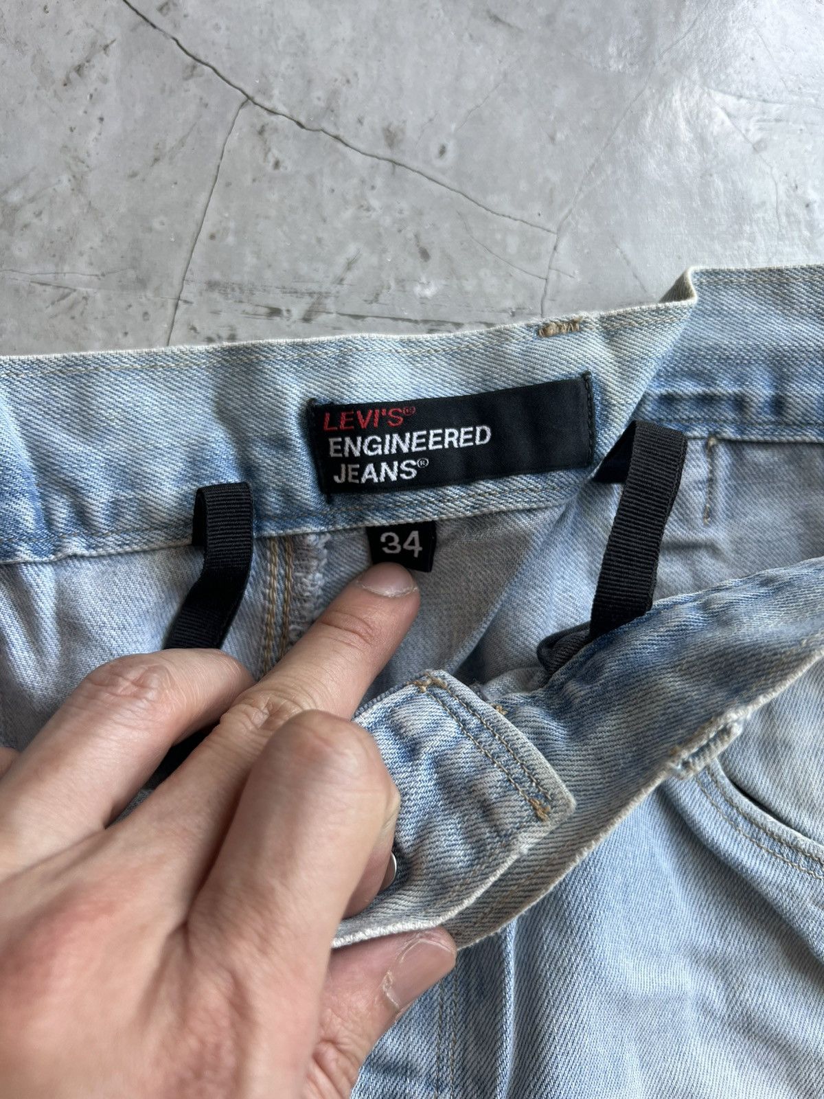 Levi's Levis Engineered Jeans Buckle Back Tag W34 Actual 36x34.5 Size US 34 / EU 50 - 3 Thumbnail