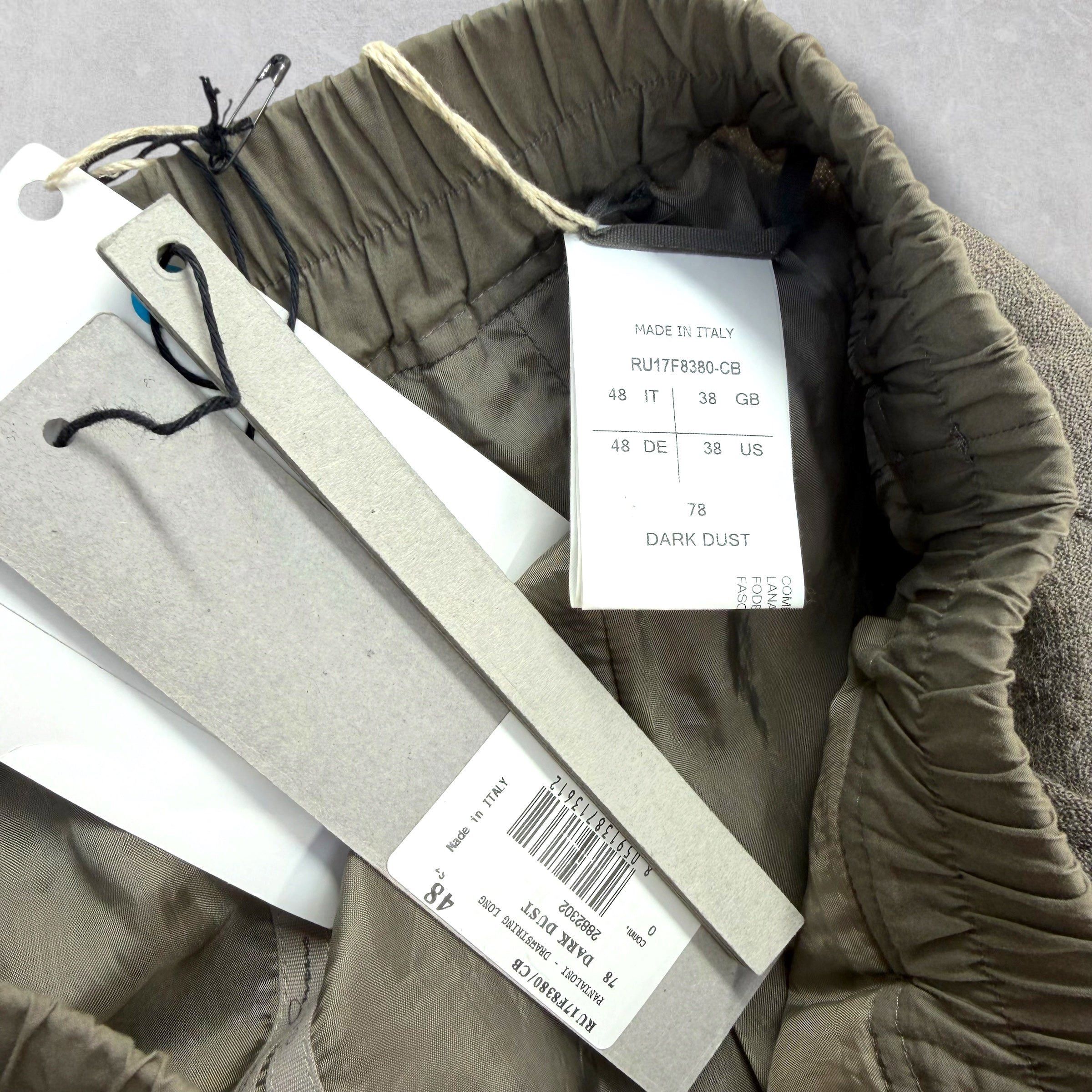 Rick Owens Rick Owens Dark Dust Drawstring Long Pants 48 (M) Size US 32 / EU 48 - 6 Thumbnail