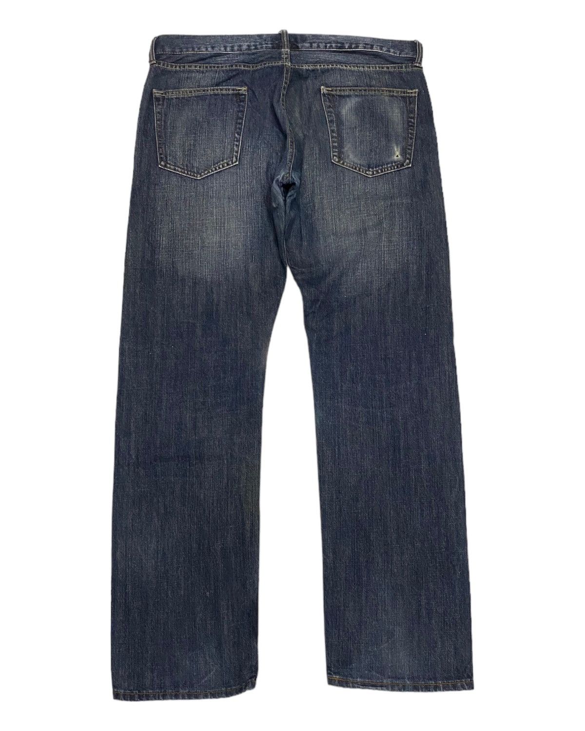 Hysteric Glamour × Japanese Brand ORIRIN 🇯🇵 DISTRESSED BAGGY DENIM JEANS SIZE 37 Size US 37 - 2 Thumbnail