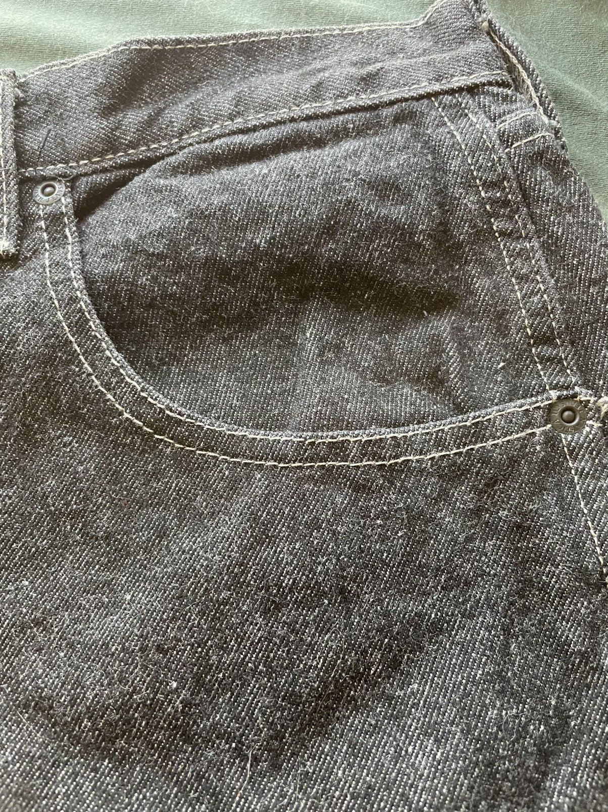 Nautica × Vintage VINTAGE NAUTICA BLACK DENIM JEAN SHORTS JORTS 36x10 NI-3190 Size US 36 / EU 52 - 3 Thumbnail