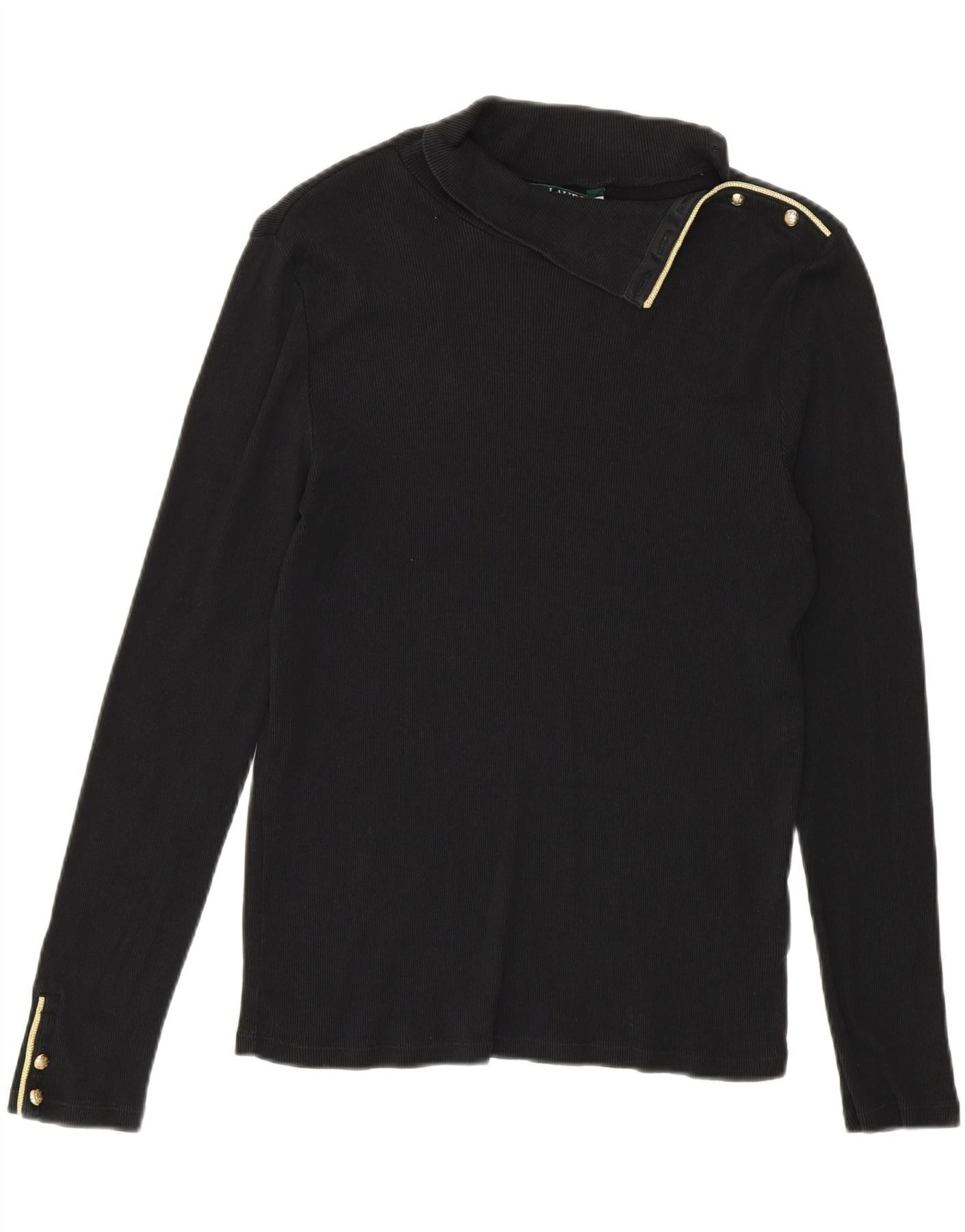 Ralph Lauren Womens Blouse Top UK 14 Large Black Size S / US 4 / IT 40 - 1 Thumbnail