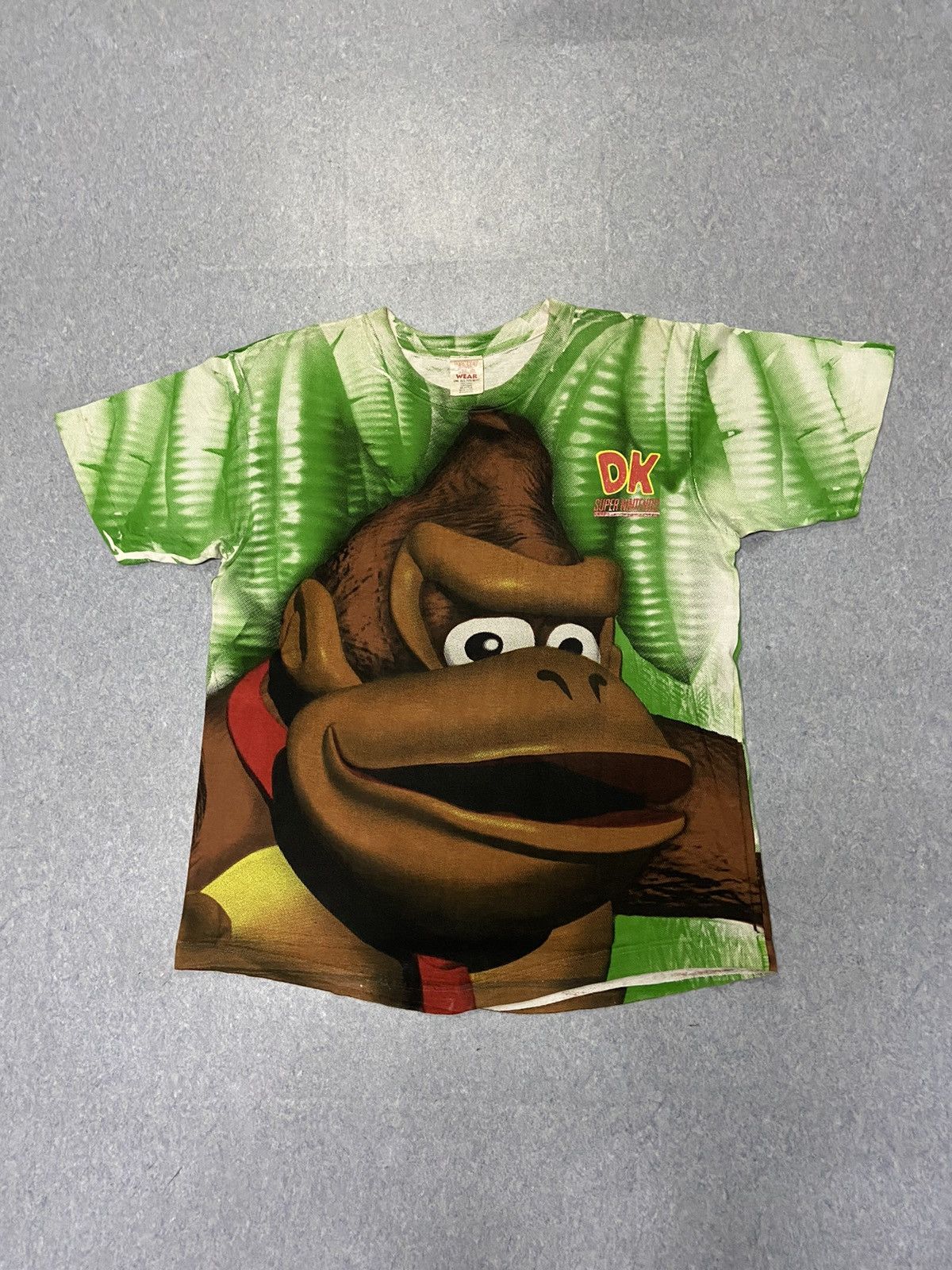 image of Movie x The Game Vintage Donkey Kong Aop in Green, Men's (Size XL)